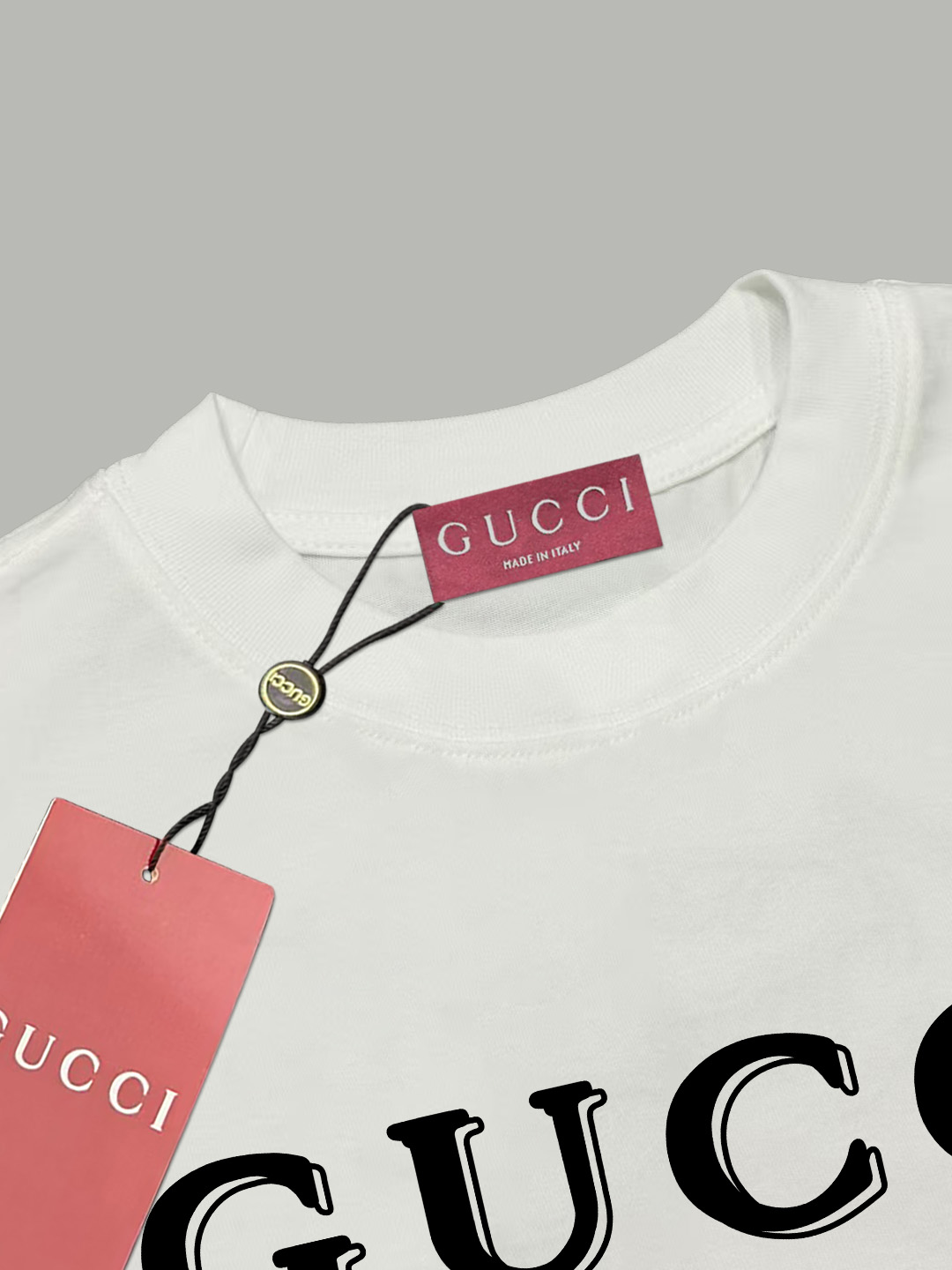 Gucci gucci/古驰《 字母重影》 印花双纱纯棉短袖