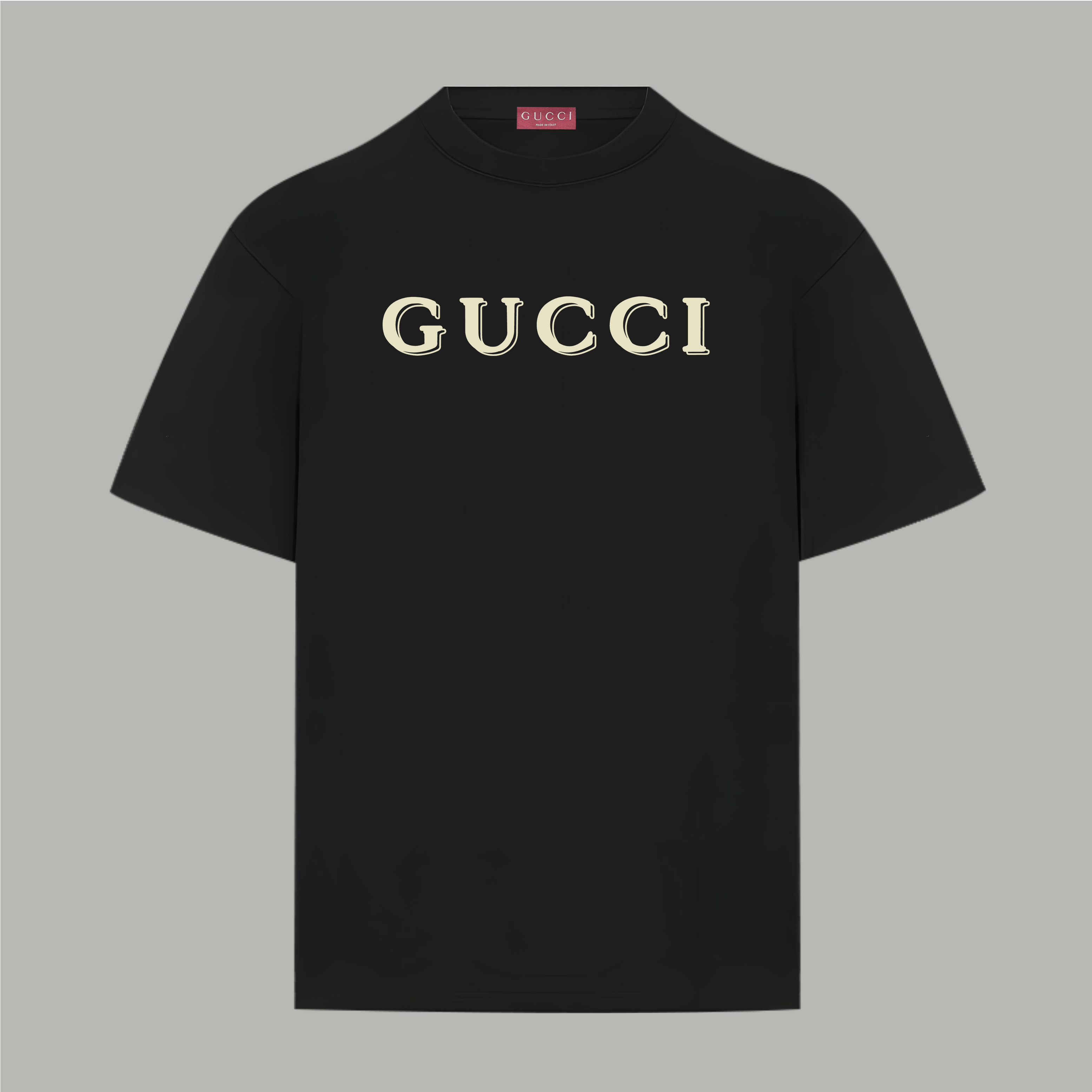 Gucci gucci/古驰《 字母重影》 印花双纱纯棉短袖