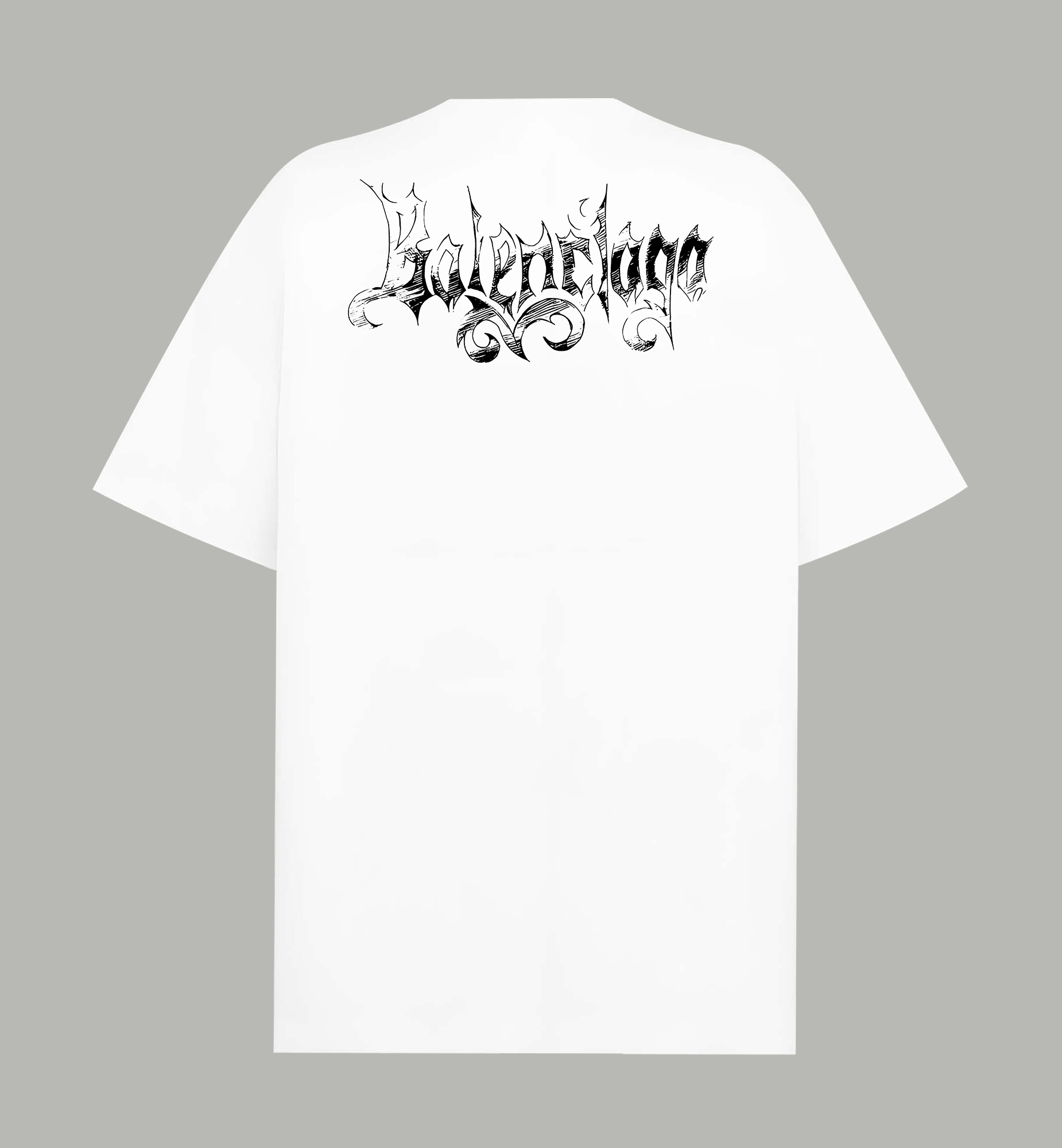 Balenciaga BALENCIAGA/巴黎世家《 限定秀款涂鸦logo字母》 印花双纱纯棉短袖