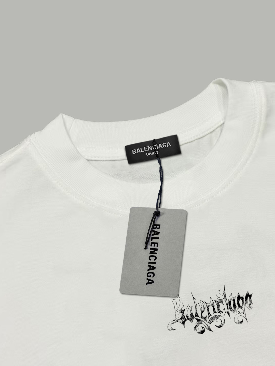 Balenciaga BALENCIAGA/巴黎世家《 限定秀款涂鸦logo字母》 印花双纱纯棉短袖