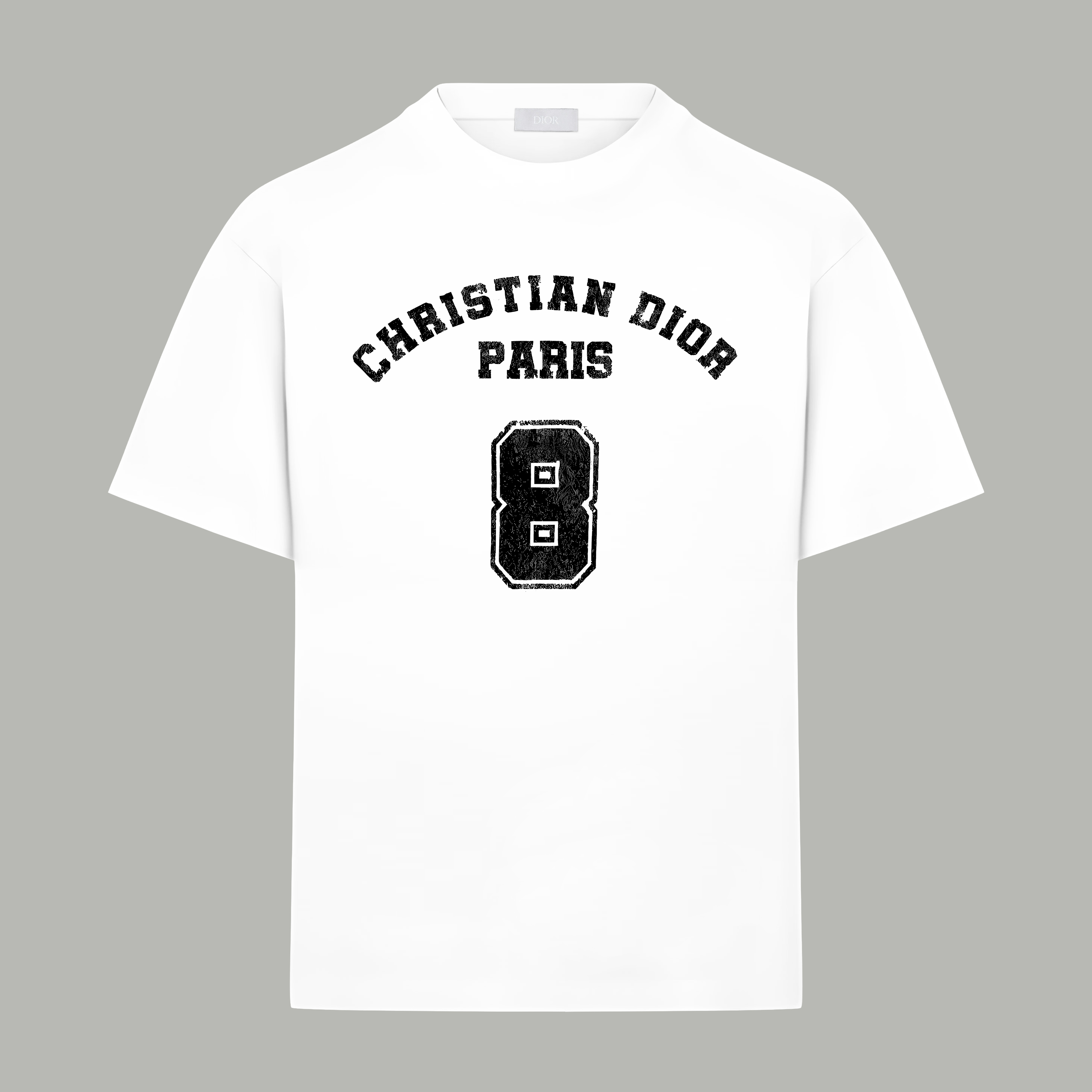 Dior Dior/迪奥 《 限定破损logo8号字母》 印花双纱纯棉短袖
