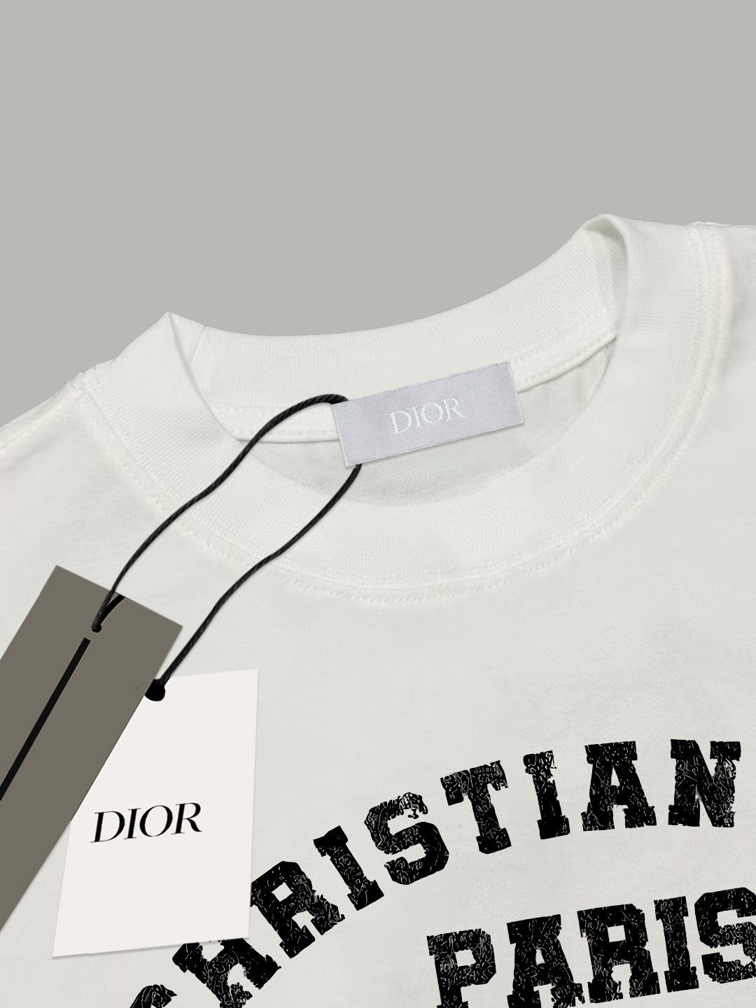Dior Dior/迪奥 《 限定破损logo8号字母》 印花双纱纯棉短袖