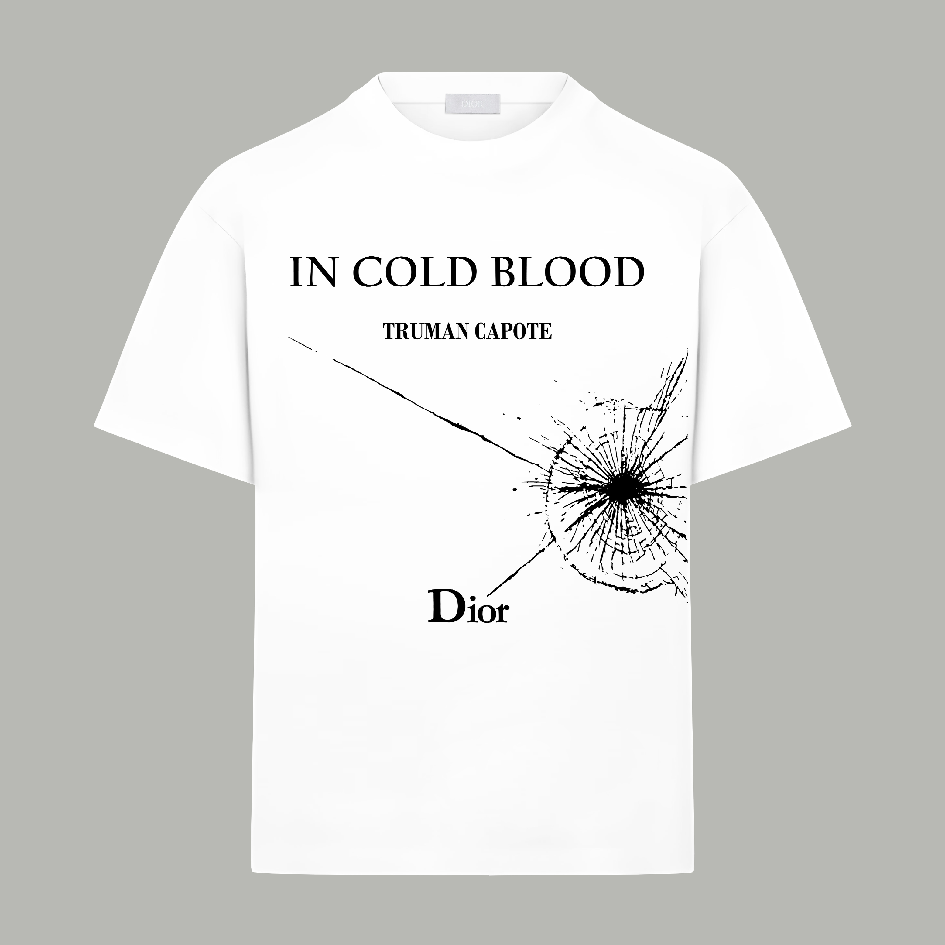 Dior Dior/迪奥 《 限定蛛网logo字母》 印花双纱纯棉短袖