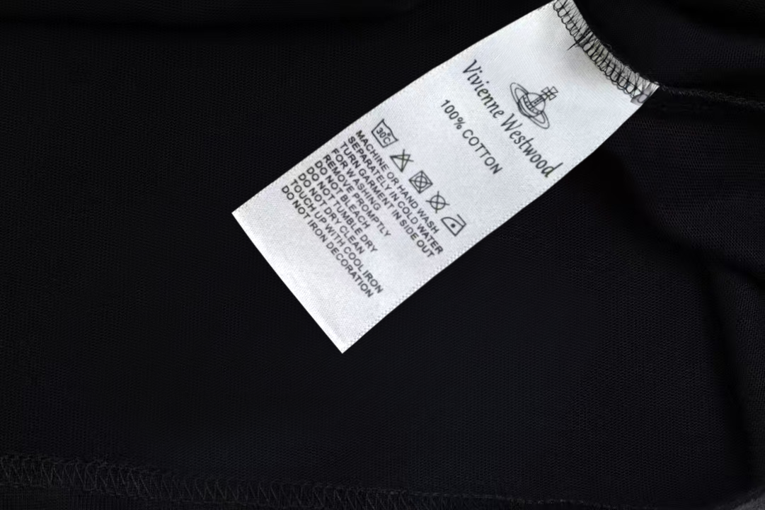 Vivienne Westwood Vivienne Westwood/西太后 《 彩色土星logo图案》 印花双纱纯棉短袖