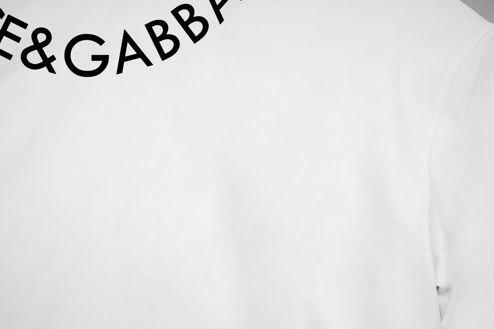Dolce & Gabbana 杜嘉班纳Dolce&Gabbana 《 围领款字母logo 》 印花双纱纯棉短袖