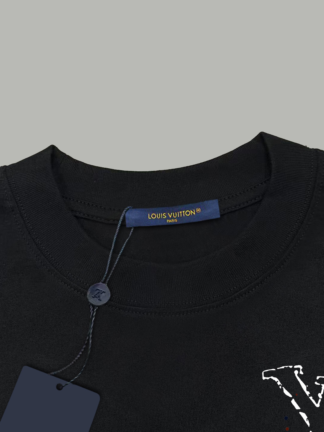Louis Vuitton LOUIS VUITTON/路易斯威登 《 泼墨款logo字母》 印花双纱纯棉短袖
