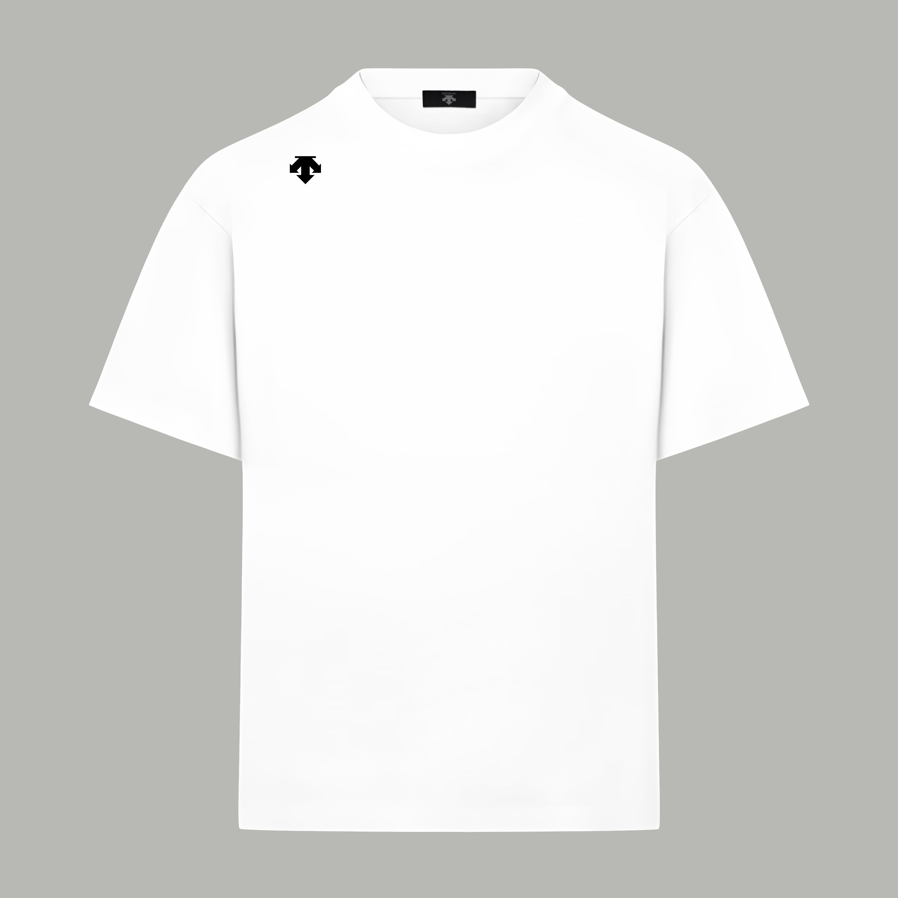 Descente DESCENTE/迪桑特 《 硅胶箭头logo》 双纱纯棉短袖