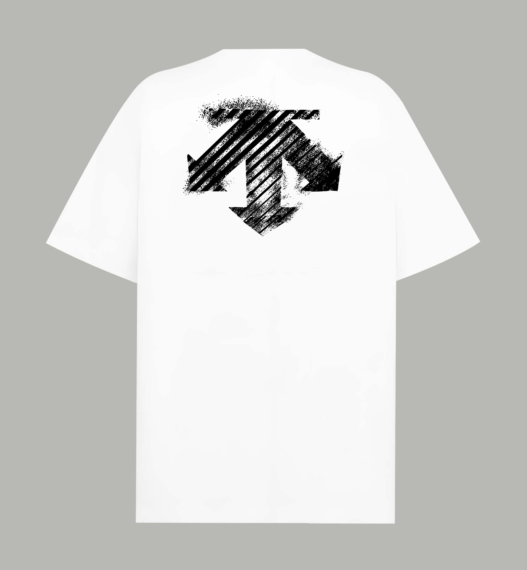 Descente DESCENTE/迪桑特 《 硅胶箭头logo》 双纱纯棉短袖