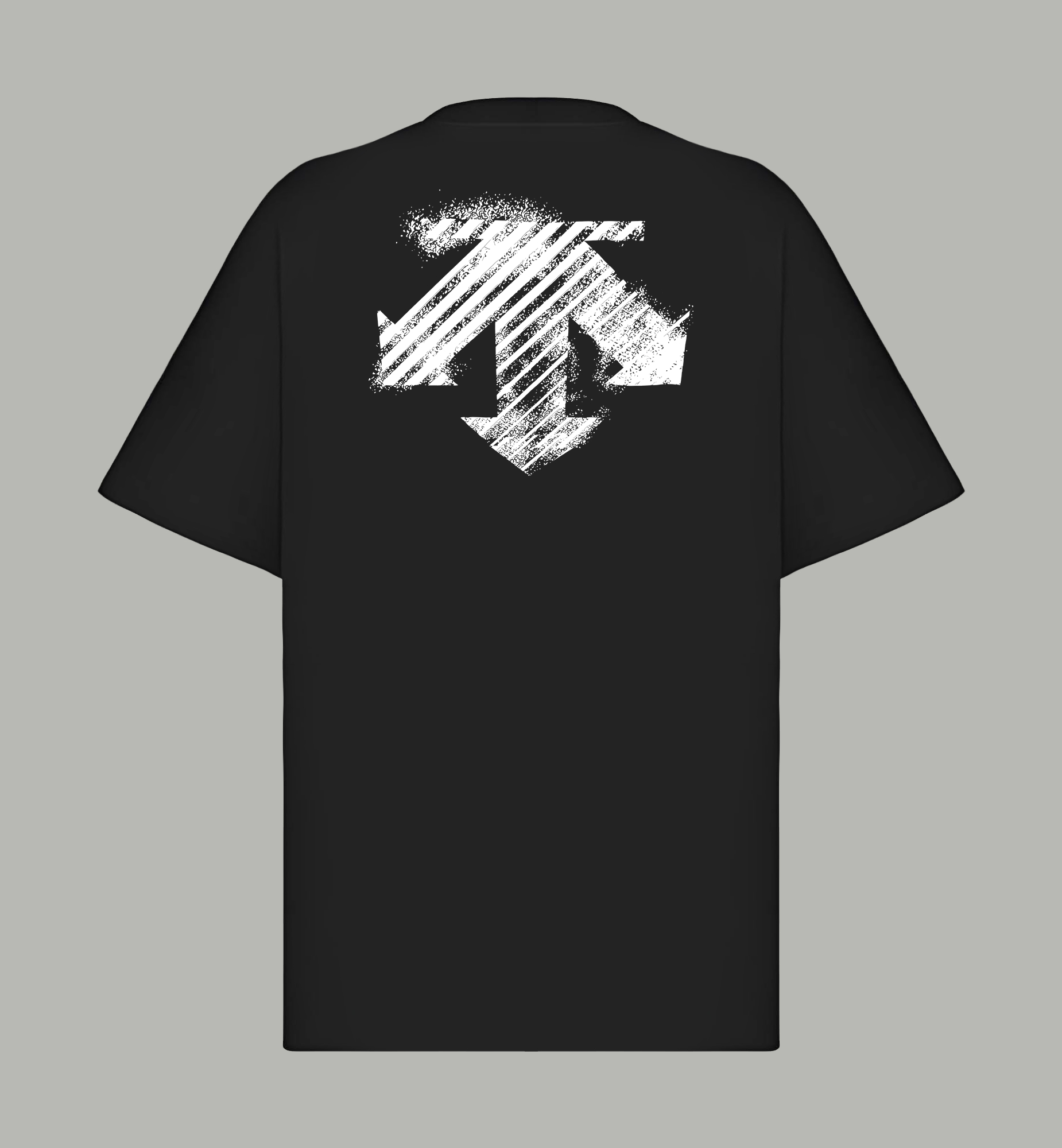 Descente DESCENTE/迪桑特 《 硅胶箭头logo》 双纱纯棉短袖