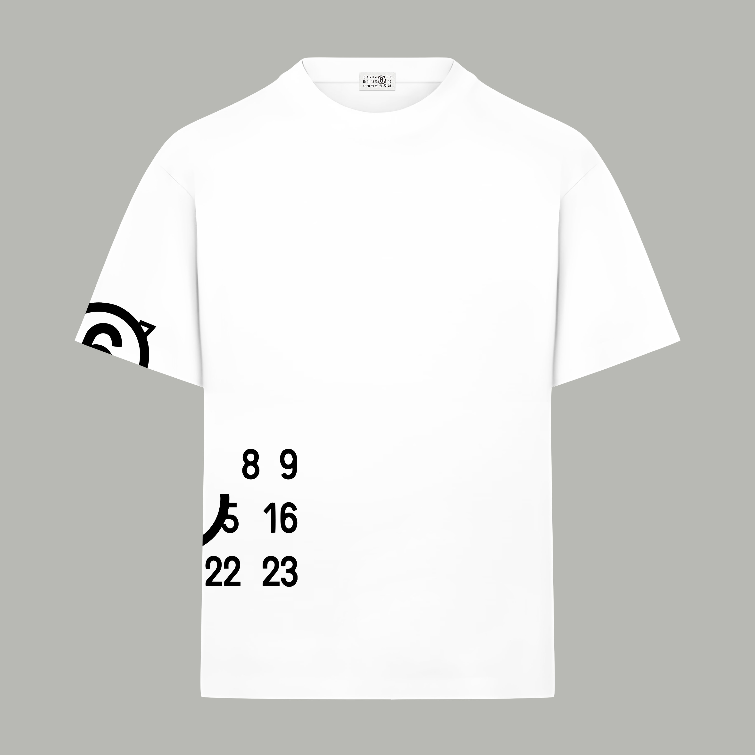 Maison Margiela Magiera MM6/马吉拉 《 数字logo》 印花双纱纯棉短袖