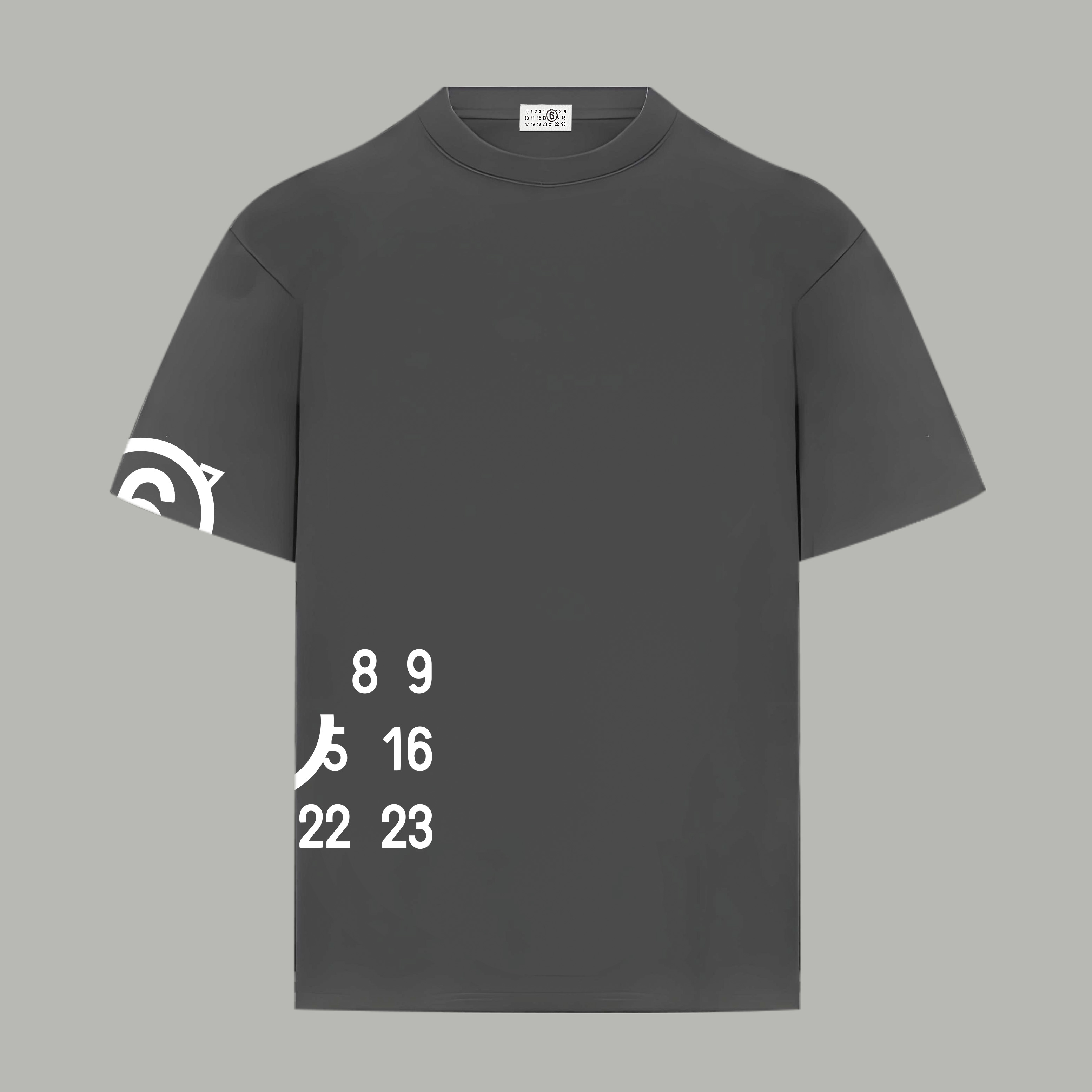 Maison Margiela Magiera MM6/马吉拉 《 数字logo》 印花双纱纯棉短袖