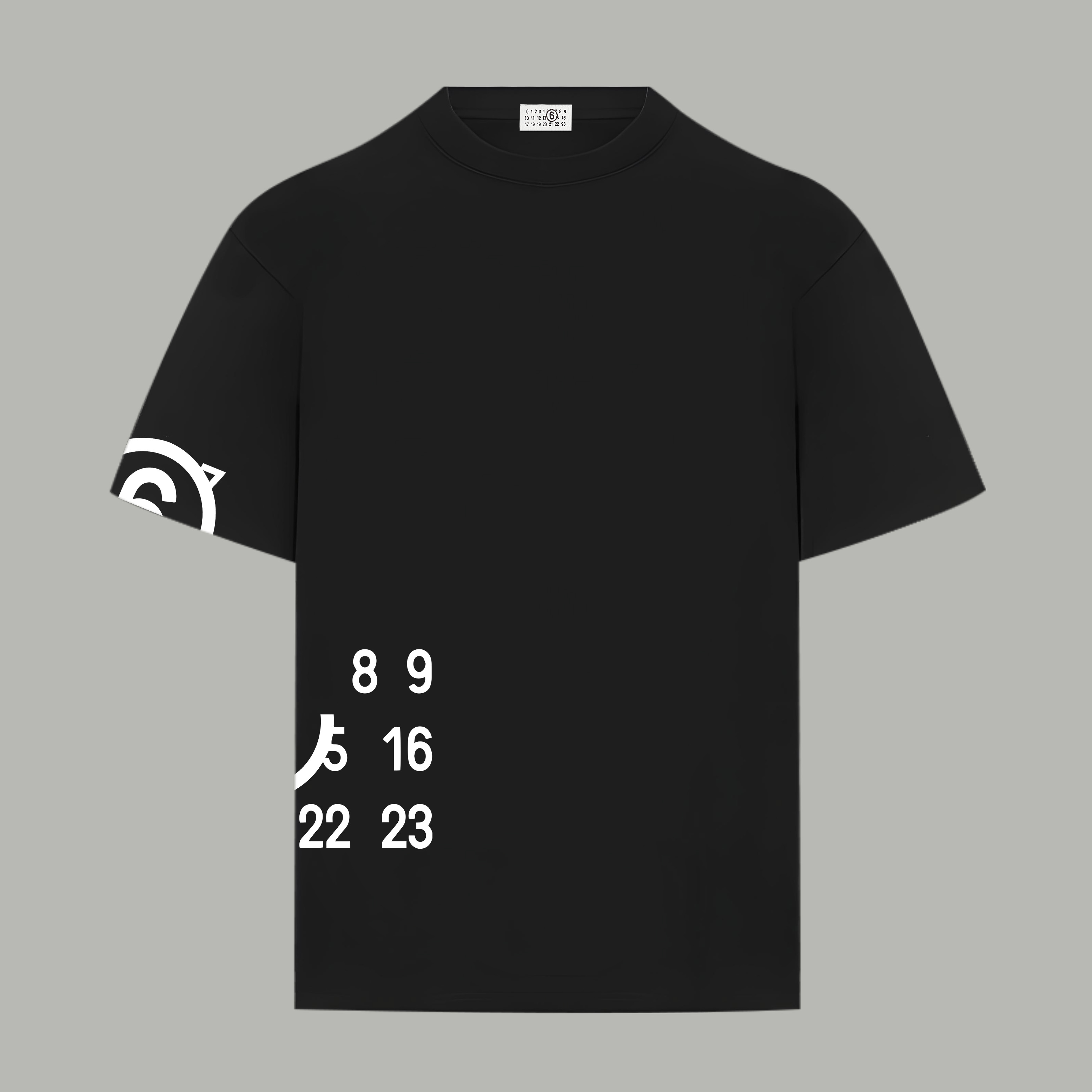 Maison Margiela Magiera MM6/马吉拉 《 数字logo》 印花双纱纯棉短袖
