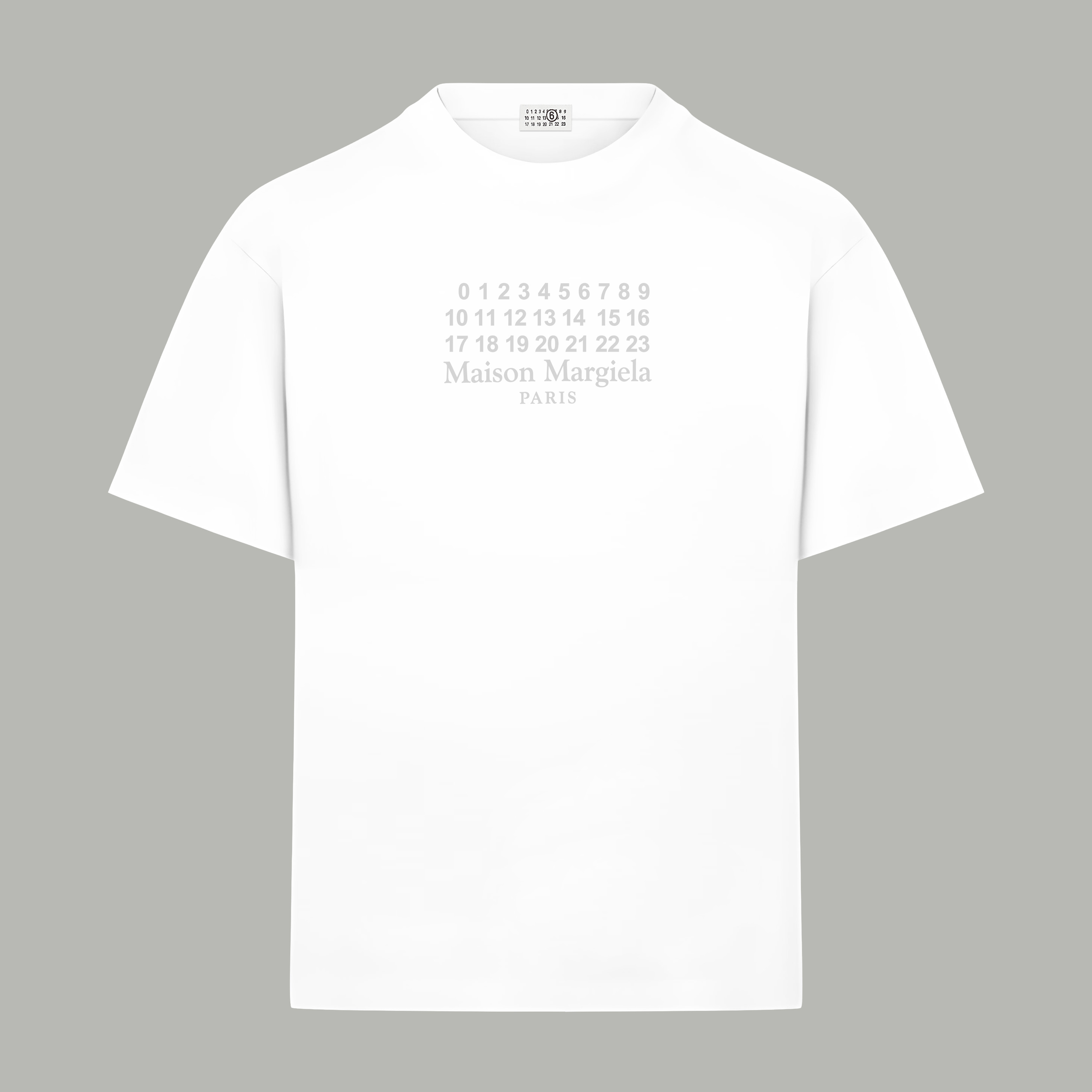 Maison Margiela Magiera MM6/马吉拉 《 数字logo》 印花双纱纯棉短袖