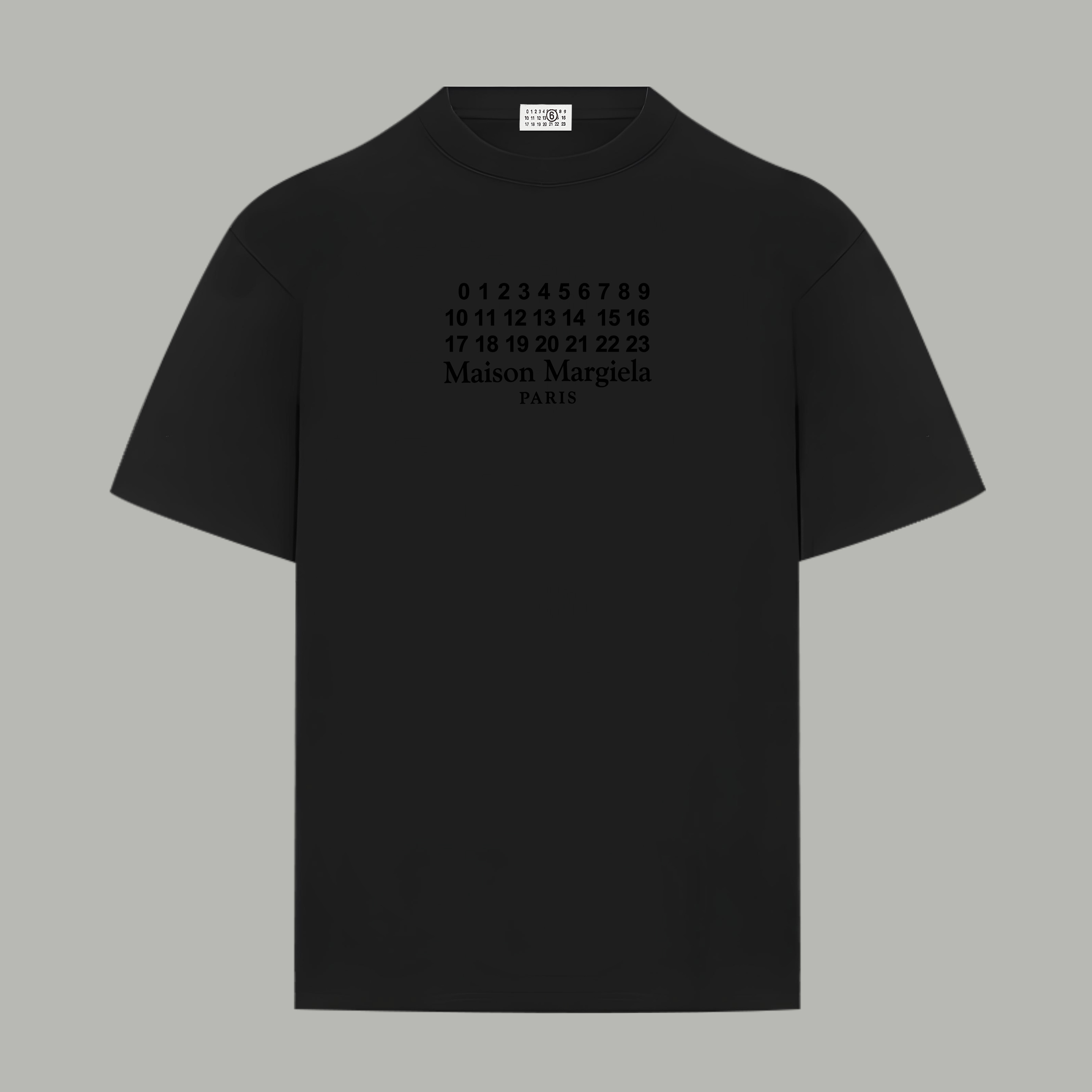 Maison Margiela Magiera MM6/马吉拉 《 数字logo》 印花双纱纯棉短袖
