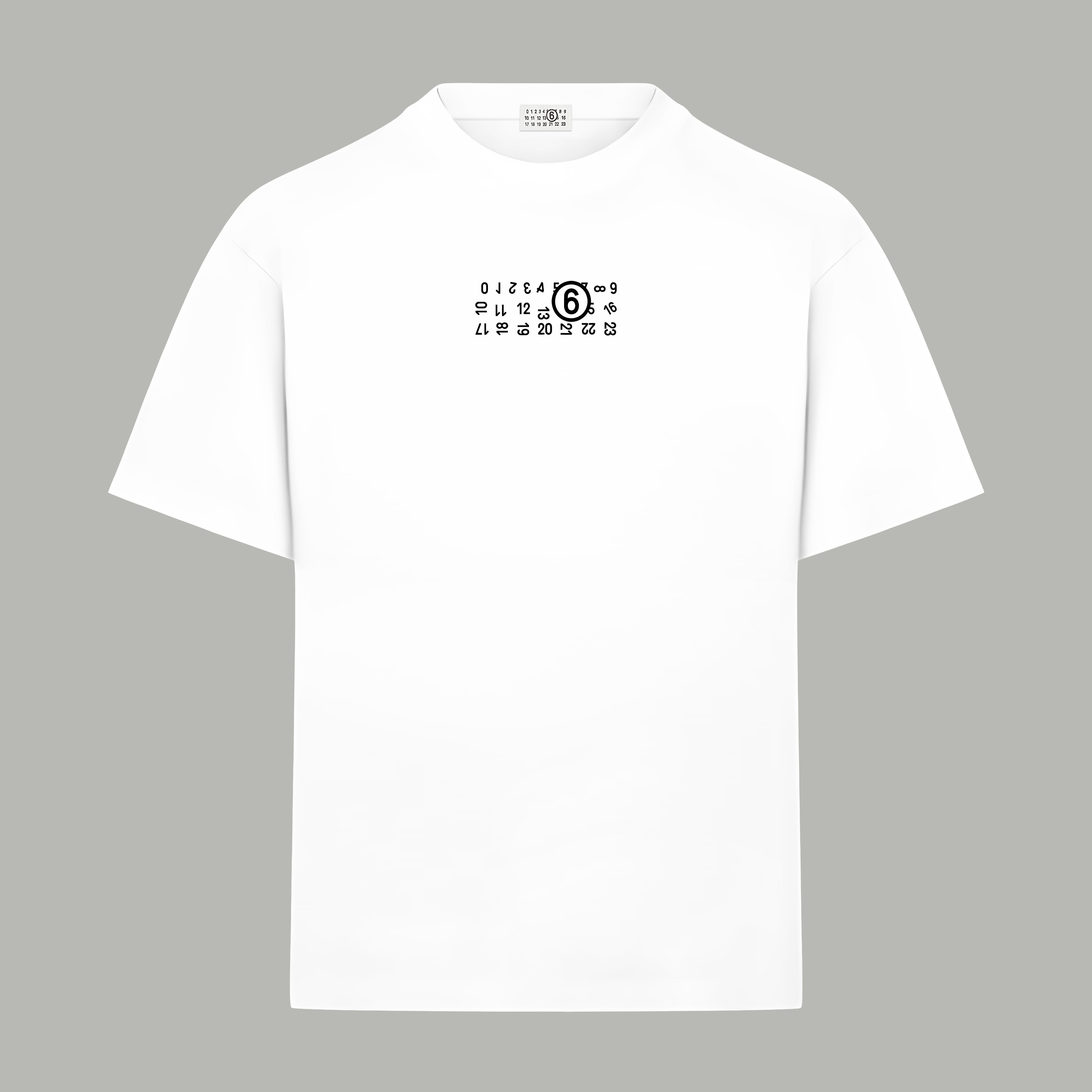 Maison Margiela Magiera MM6/马吉拉 《 数字logo》 印花双纱纯棉短袖