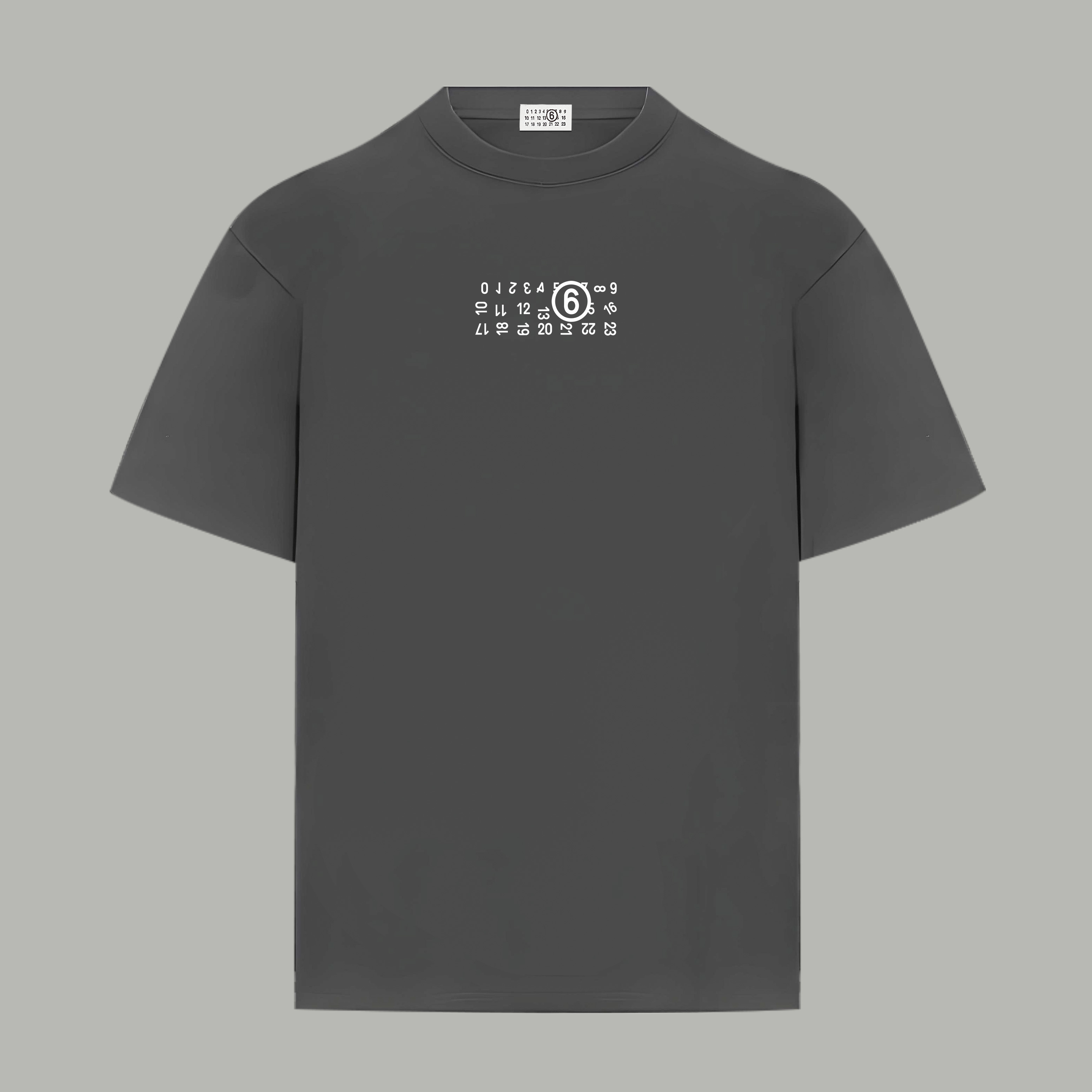 Maison Margiela Magiera MM6/马吉拉 《 数字logo》 印花双纱纯棉短袖