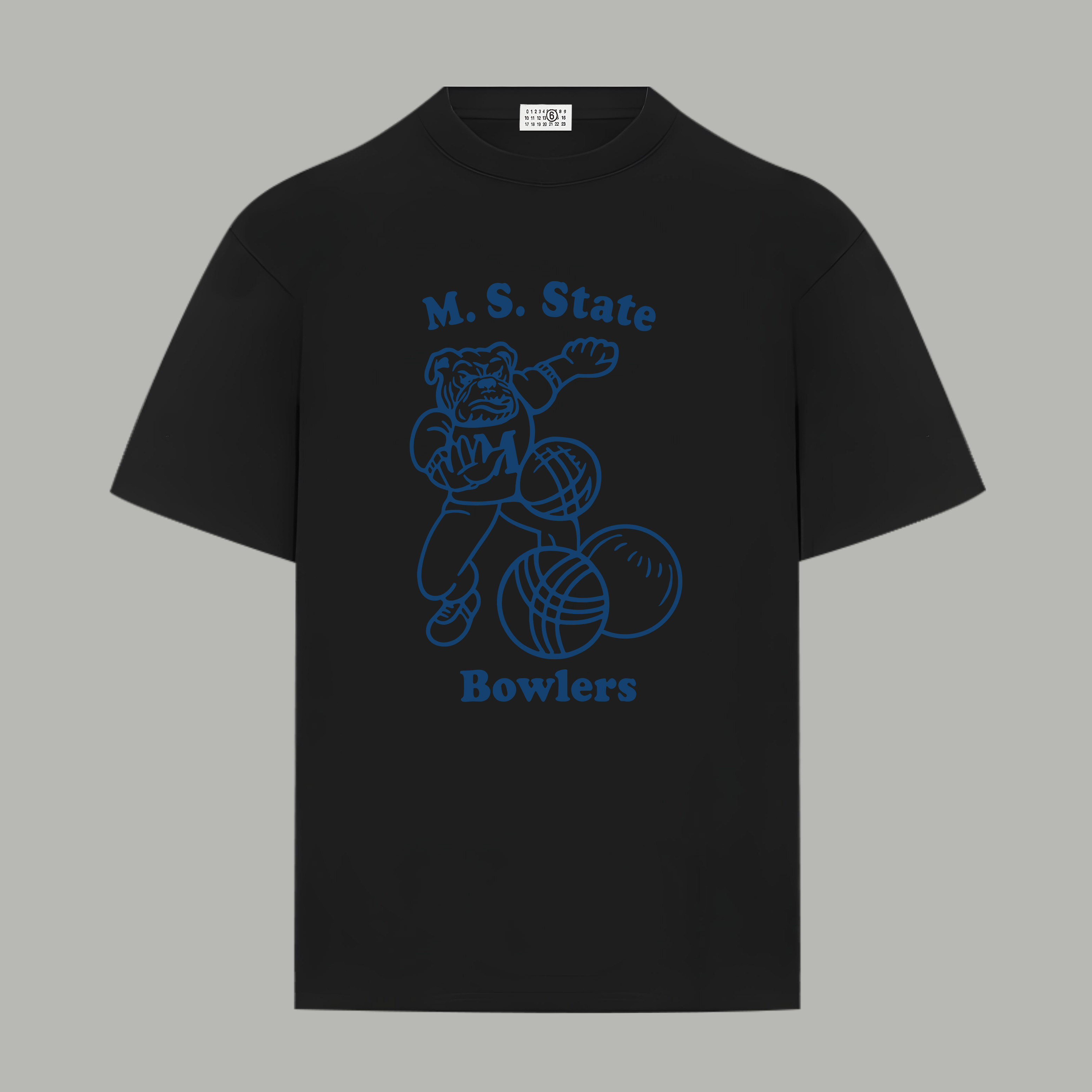 Maison Margiela Magiera MM6/马吉拉 《 数字logo》 印花双纱纯棉短袖