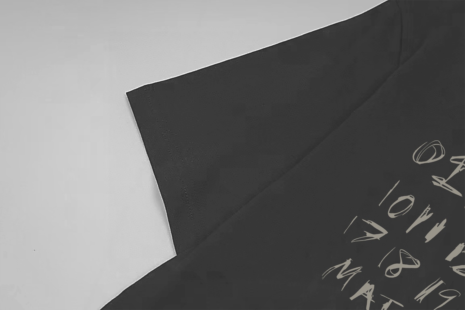 Maison Margiela Magiera MM6/马吉拉 《 涂鸦数字logo》 印花双纱纯棉短袖