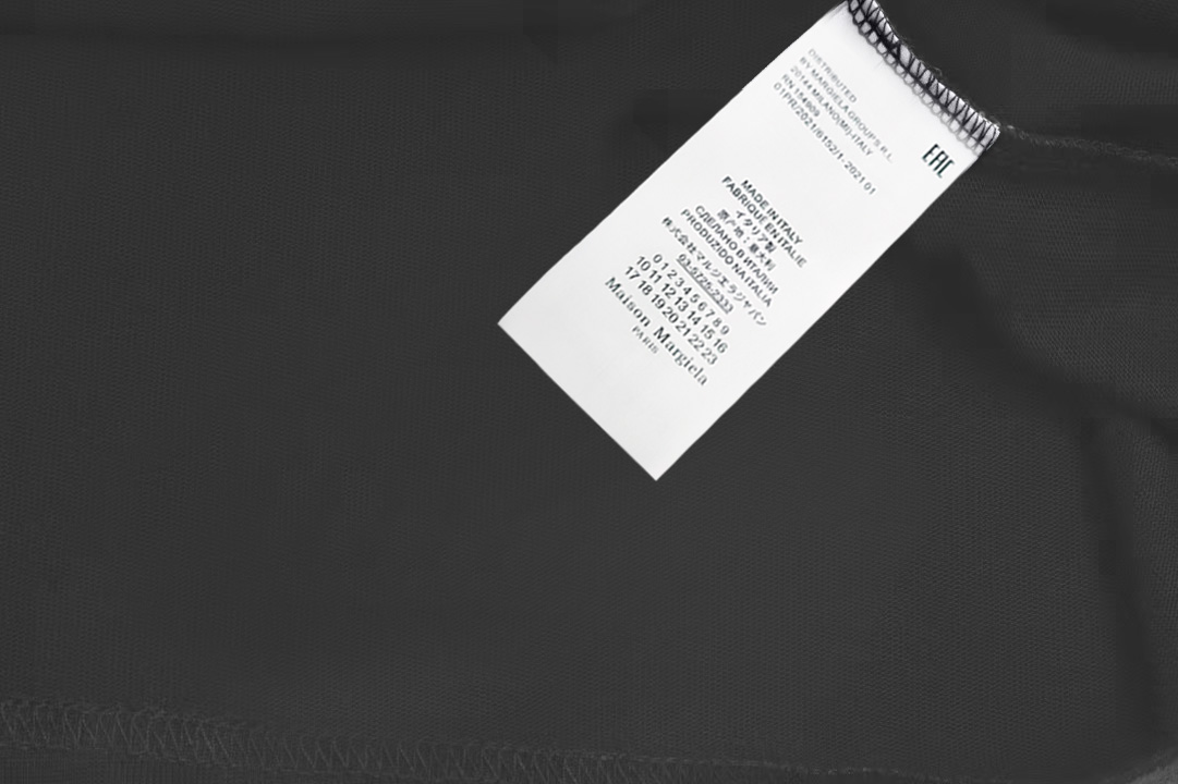 Maison Margiela Magiera MM6/马吉拉 《 涂鸦数字logo》 印花双纱纯棉短袖