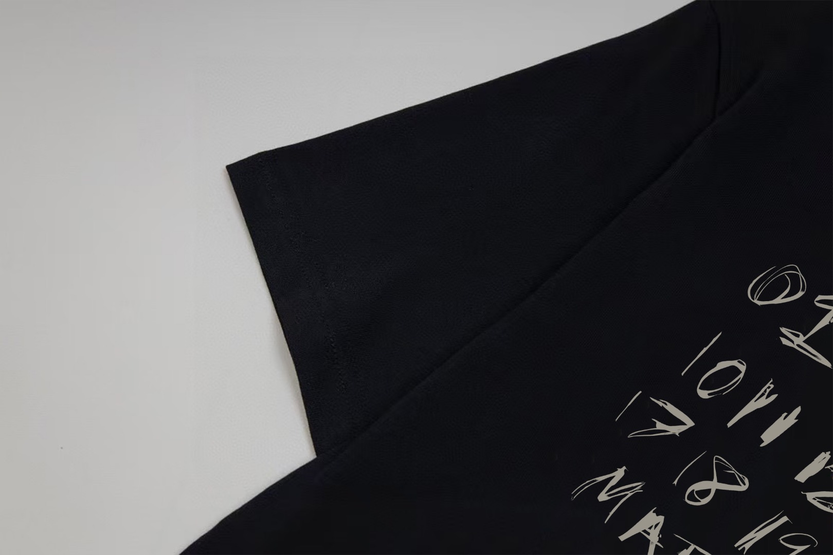 Maison Margiela Magiera MM6/马吉拉 《 涂鸦数字logo》 印花双纱纯棉短袖