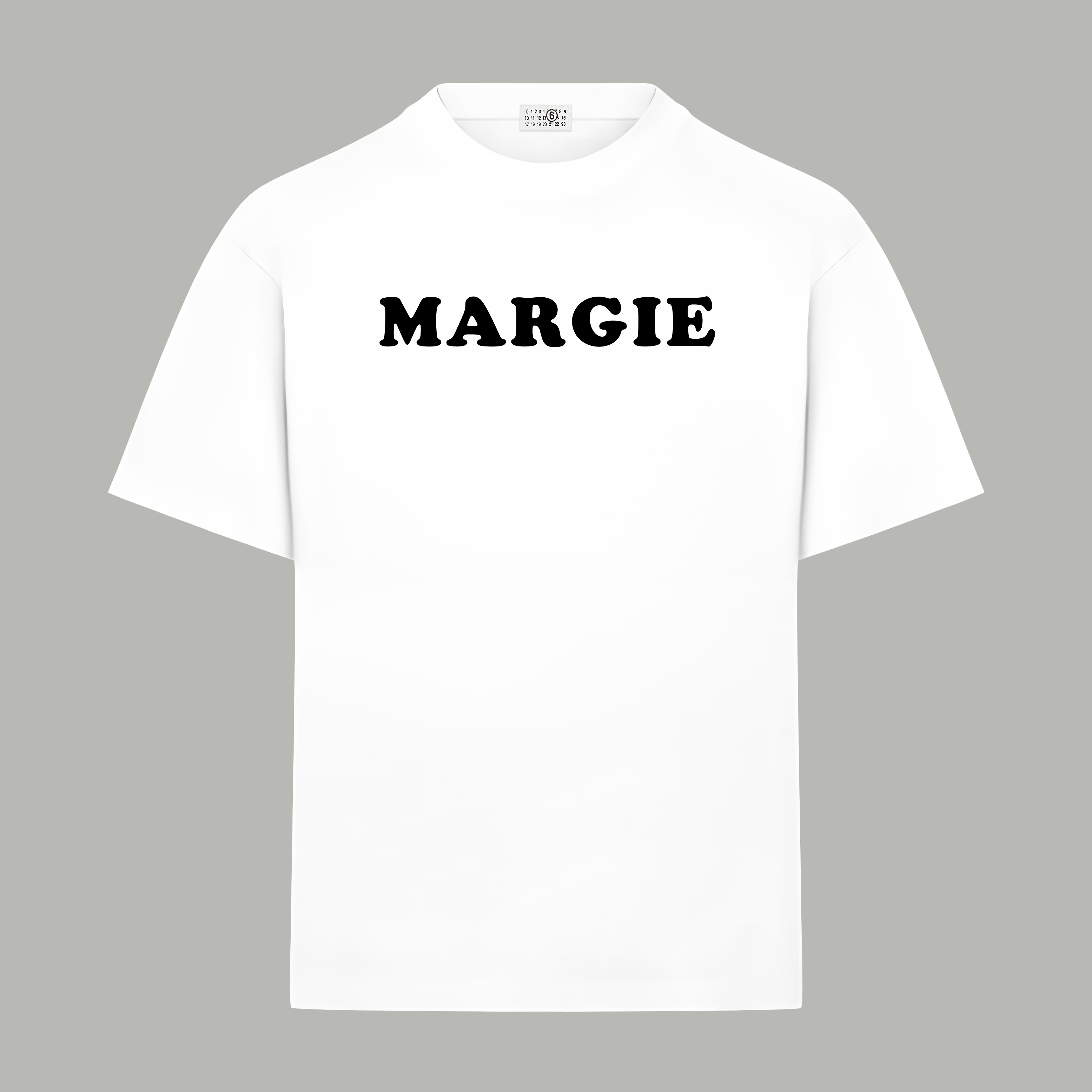 Maison Margiela Magiera MM6/马吉拉 《 数字字母logo》 印花双纱纯棉短袖