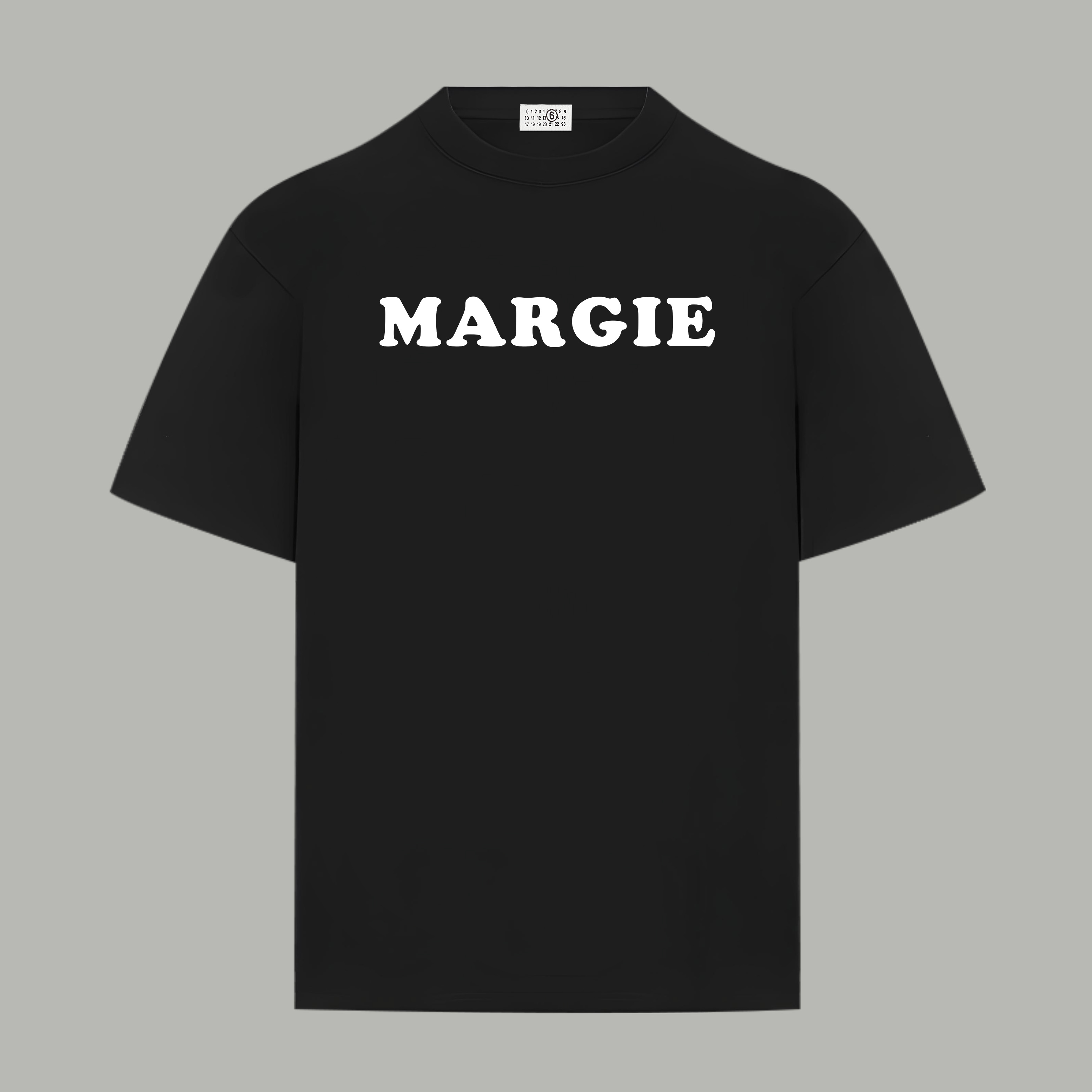 Maison Margiela Magiera MM6/马吉拉 《 数字字母logo》 印花双纱纯棉短袖