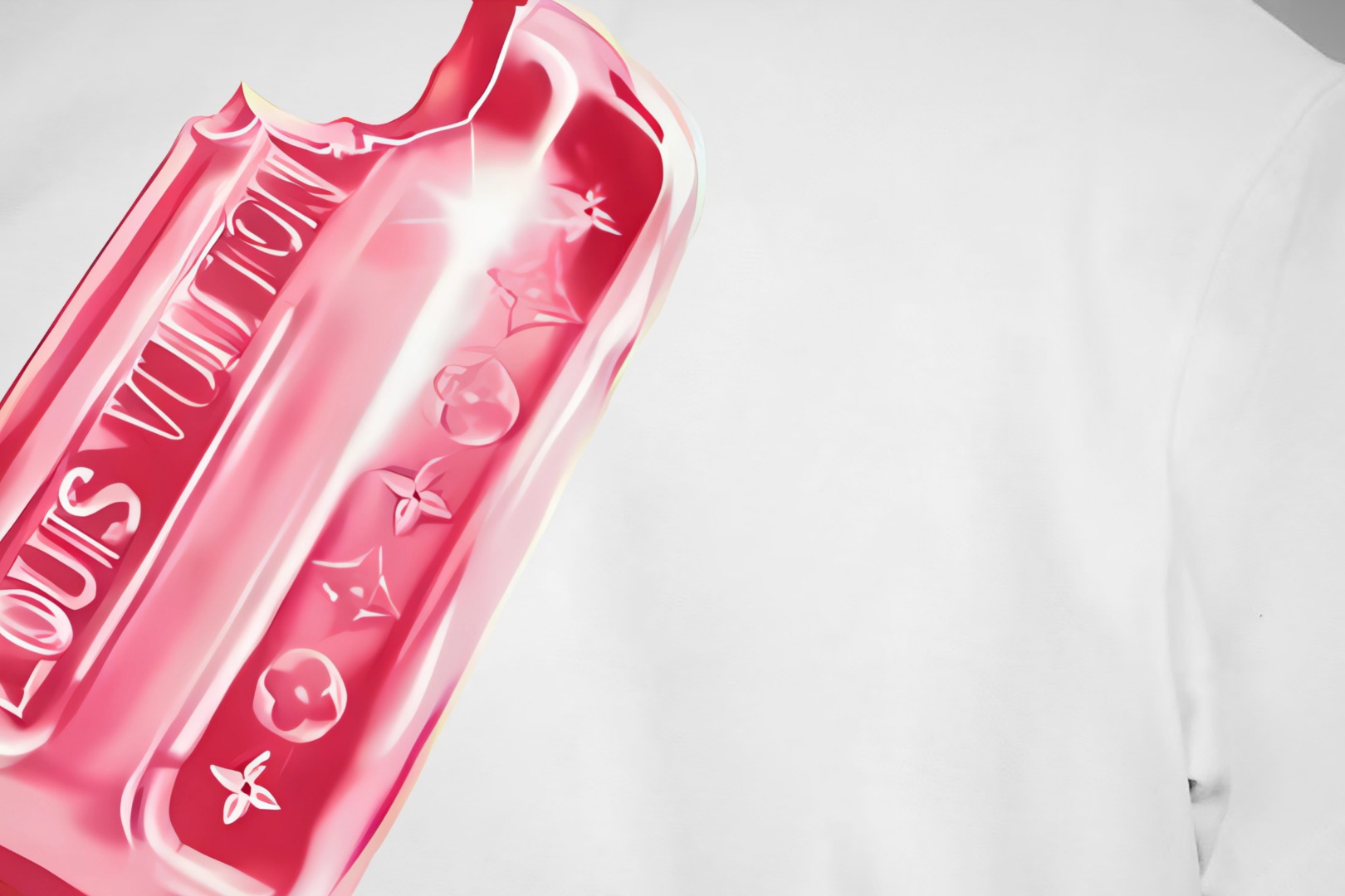 Louis Vuitton LOUIS VUITTON/路易斯威登 《 手绘冰淇淋》 印花双纱纯棉短袖
