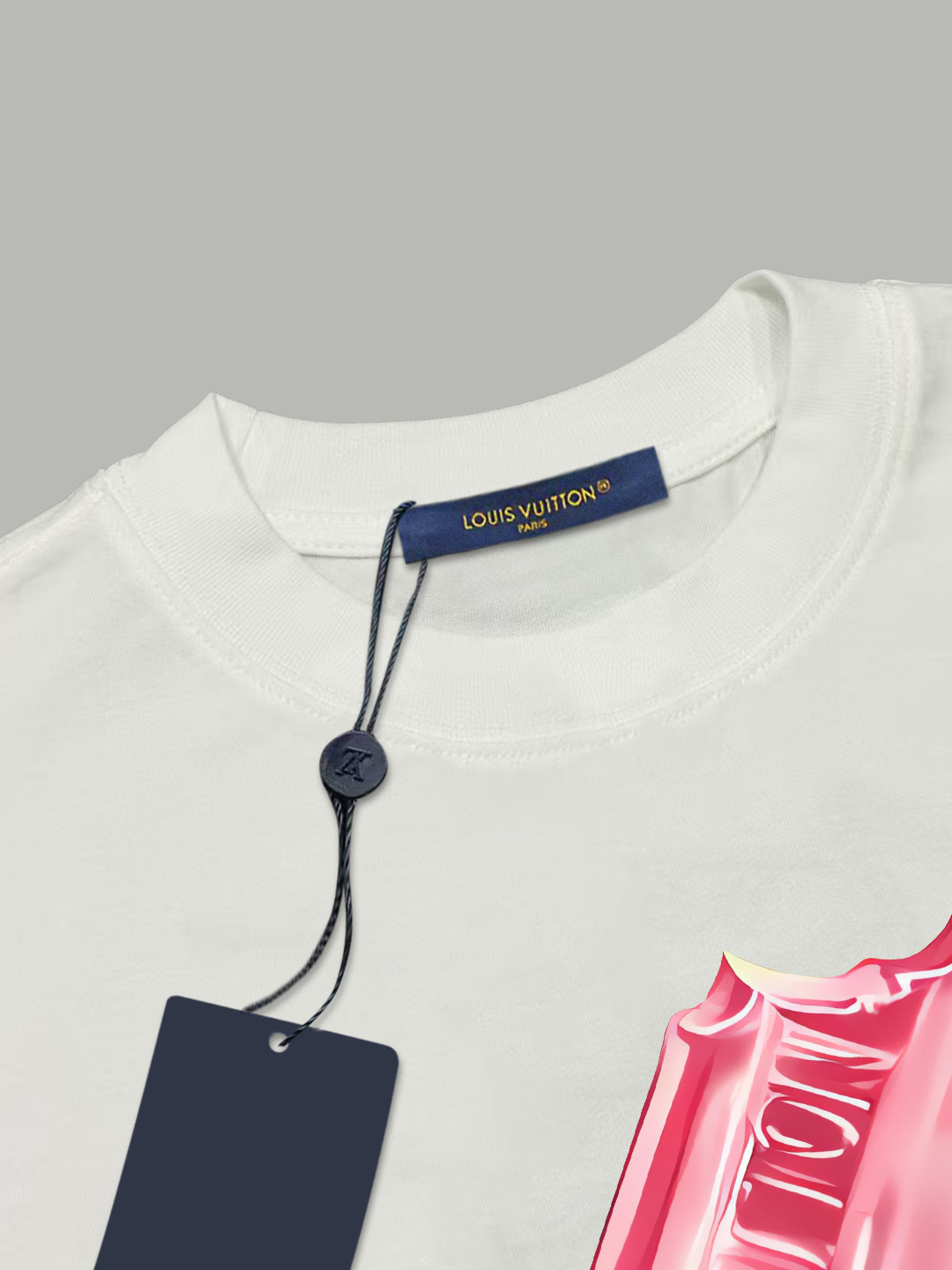 Louis Vuitton LOUIS VUITTON/路易斯威登 《 手绘冰淇淋》 印花双纱纯棉短袖