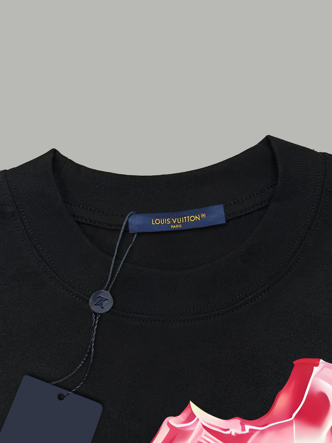 Louis Vuitton LOUIS VUITTON/路易斯威登 《 手绘冰淇淋》 印花双纱纯棉短袖