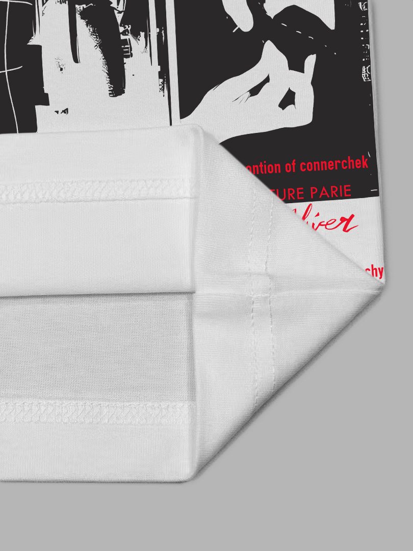 Givenchy GIVENCHY/纪梵希《 画报l》 印花双纱纯棉短袖