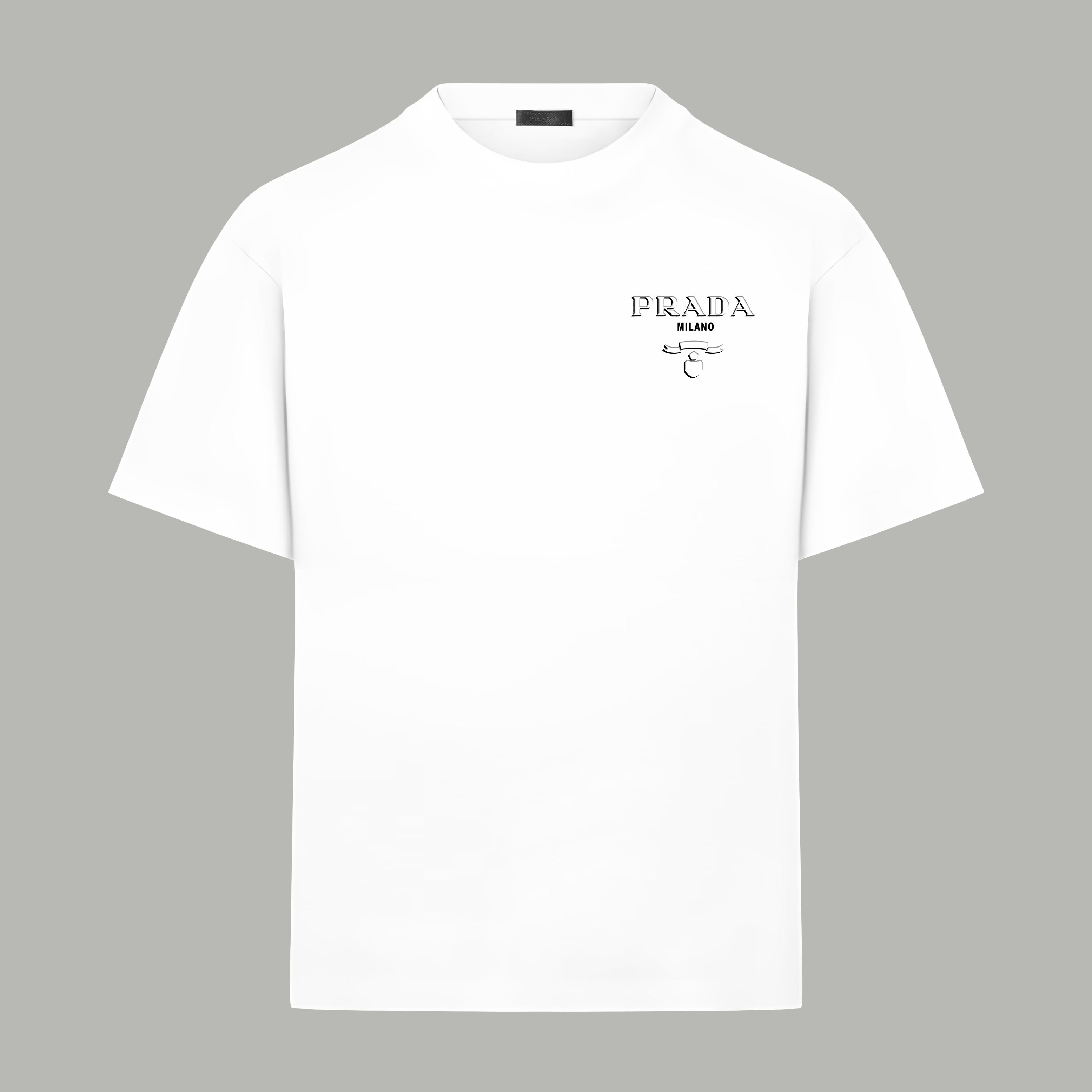 Prada Prada/普拉达 《 重影 字母》 发泡双纱纯棉短袖