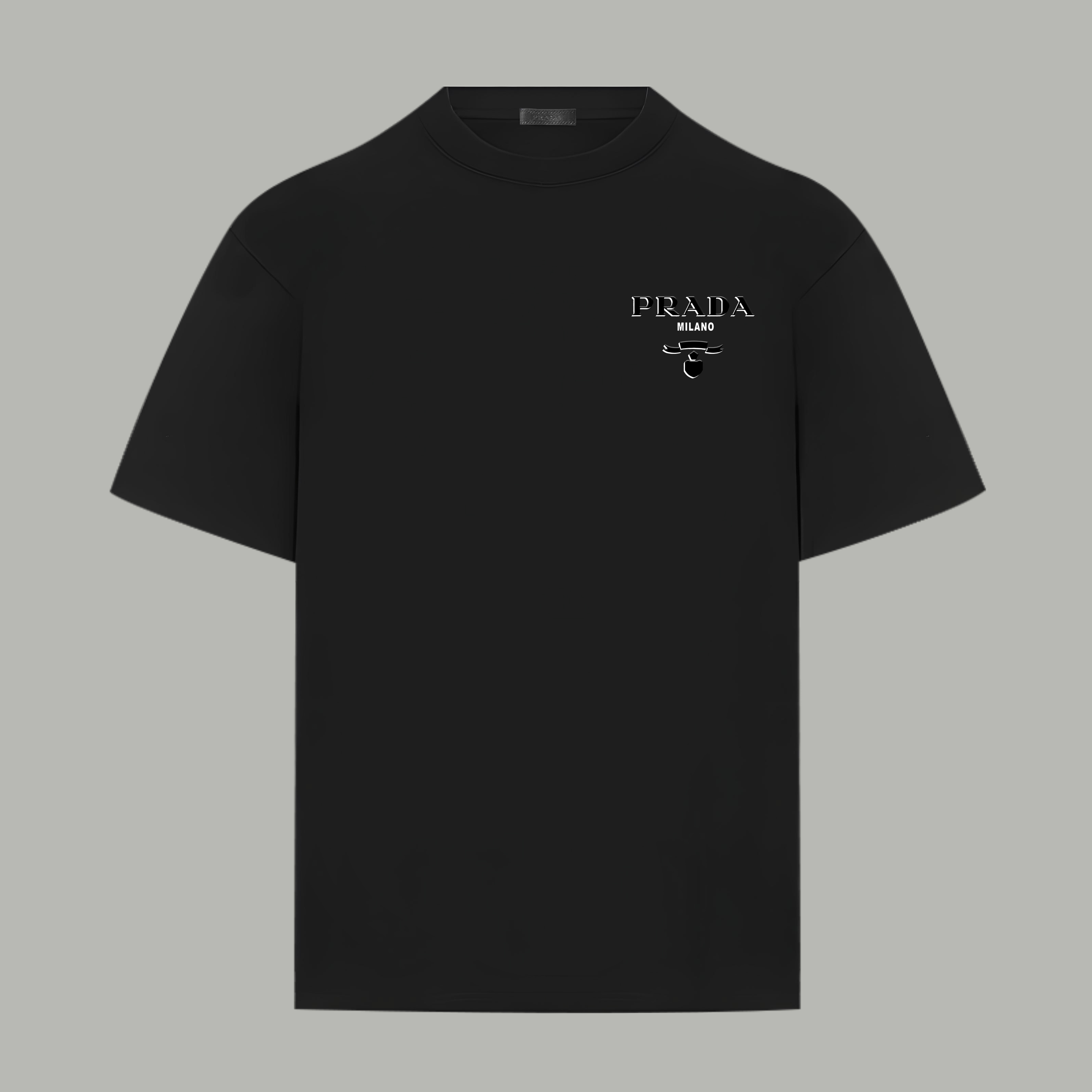 Prada Prada/普拉达 《 重影 字母》 发泡双纱纯棉短袖