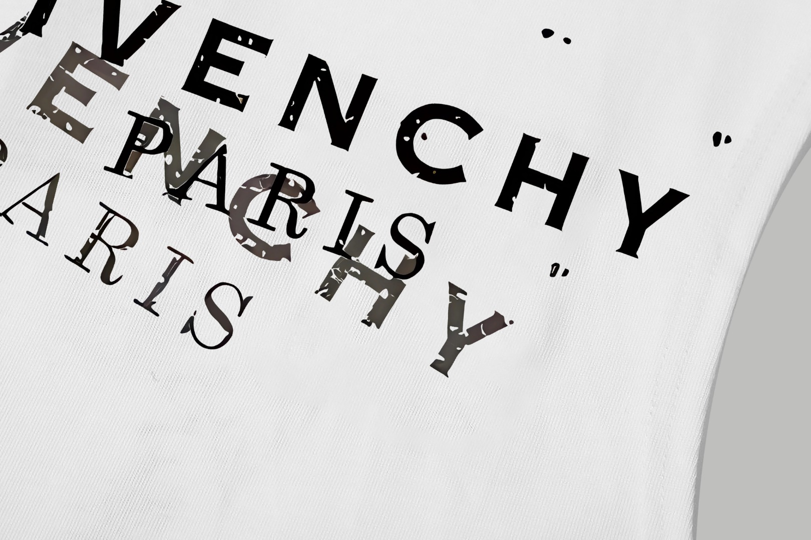 Givenchy GIVENCHY/纪梵希 《 重影字母logo》 印花双纱纯棉无袖背心
