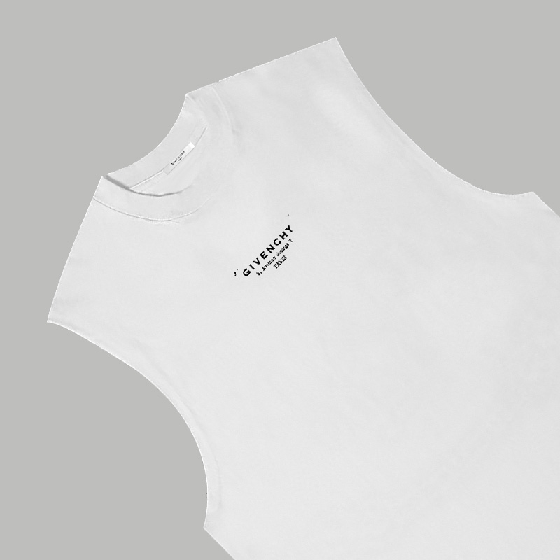 Givenchy GIVENCHY/纪梵希 《 字母logo》 印花双纱纯棉无袖背心