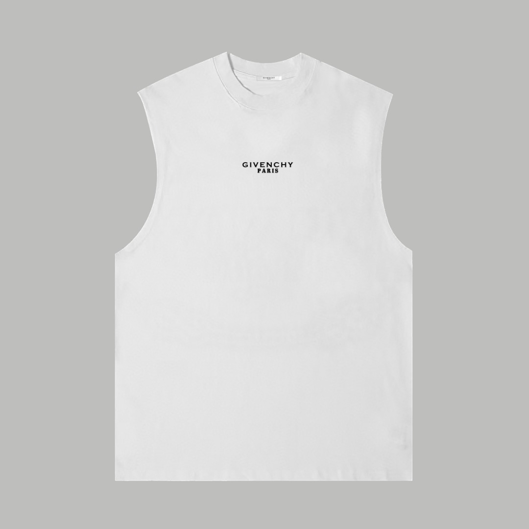 Givenchy GIVENCHY/纪梵希 《 字母logo》 硅胶双纱纯棉无袖背心