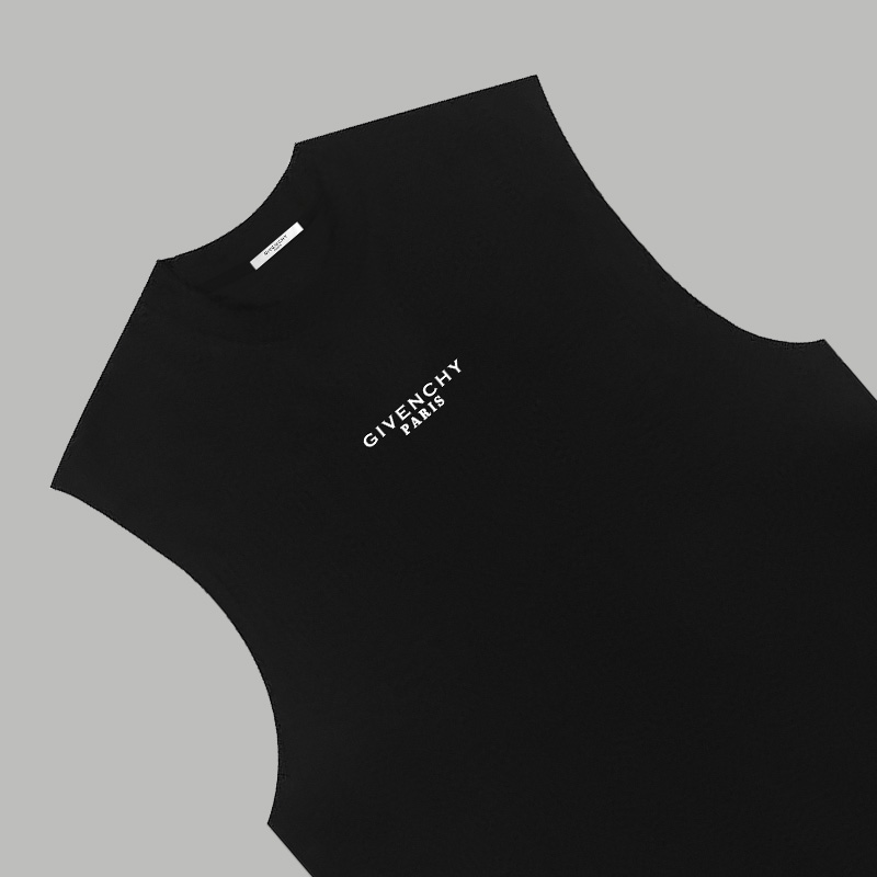 Givenchy GIVENCHY/纪梵希 《 字母logo》 印花双纱纯棉无袖背心