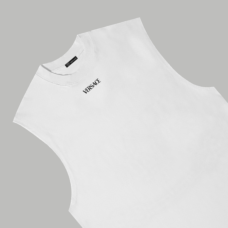 Versace VERSACE/范思哲 《 字母logo》 硅胶双纱纯棉无袖背心