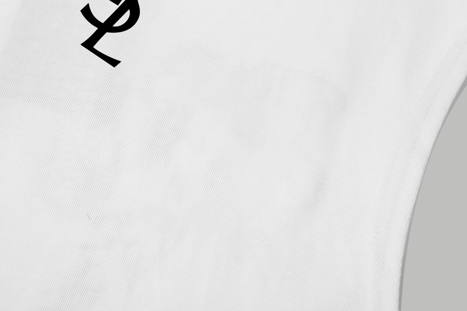 Saint Laurent YSL/圣罗兰 《 字母logo》印花双纱纯棉无袖背心