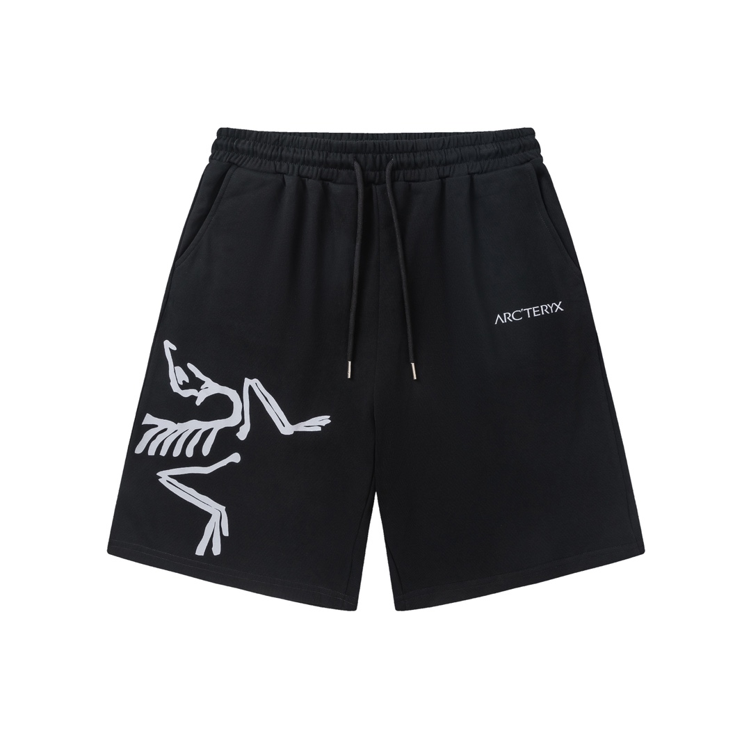 (Disponible al día siguiente) Nuevo estilo ARC TERYX 2025 con logo de letra impreso, unos pantalones cortos casuales im…