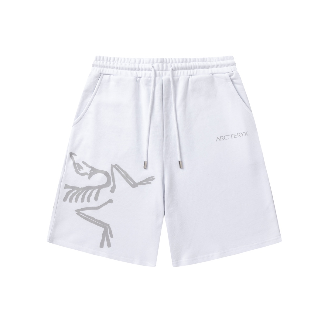(Disponible al día siguiente) Nuevo estilo ARC TERYX 2025 con logo de letra impreso, unos pantalones cortos casuales im…