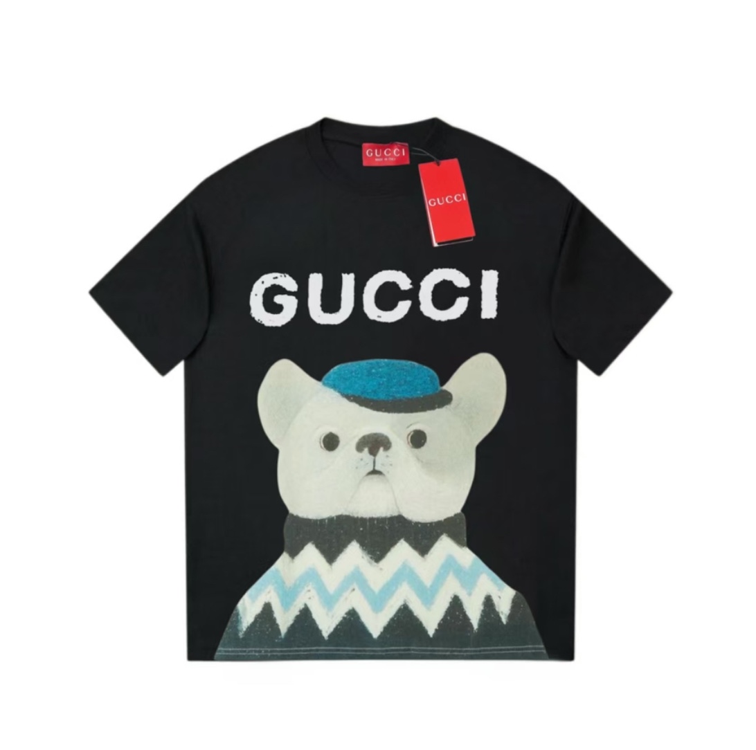 Gucci 2025 nueva colección de principios de primavera, algodón puro personalizado de 270g doble hilo, tratado con lavad…