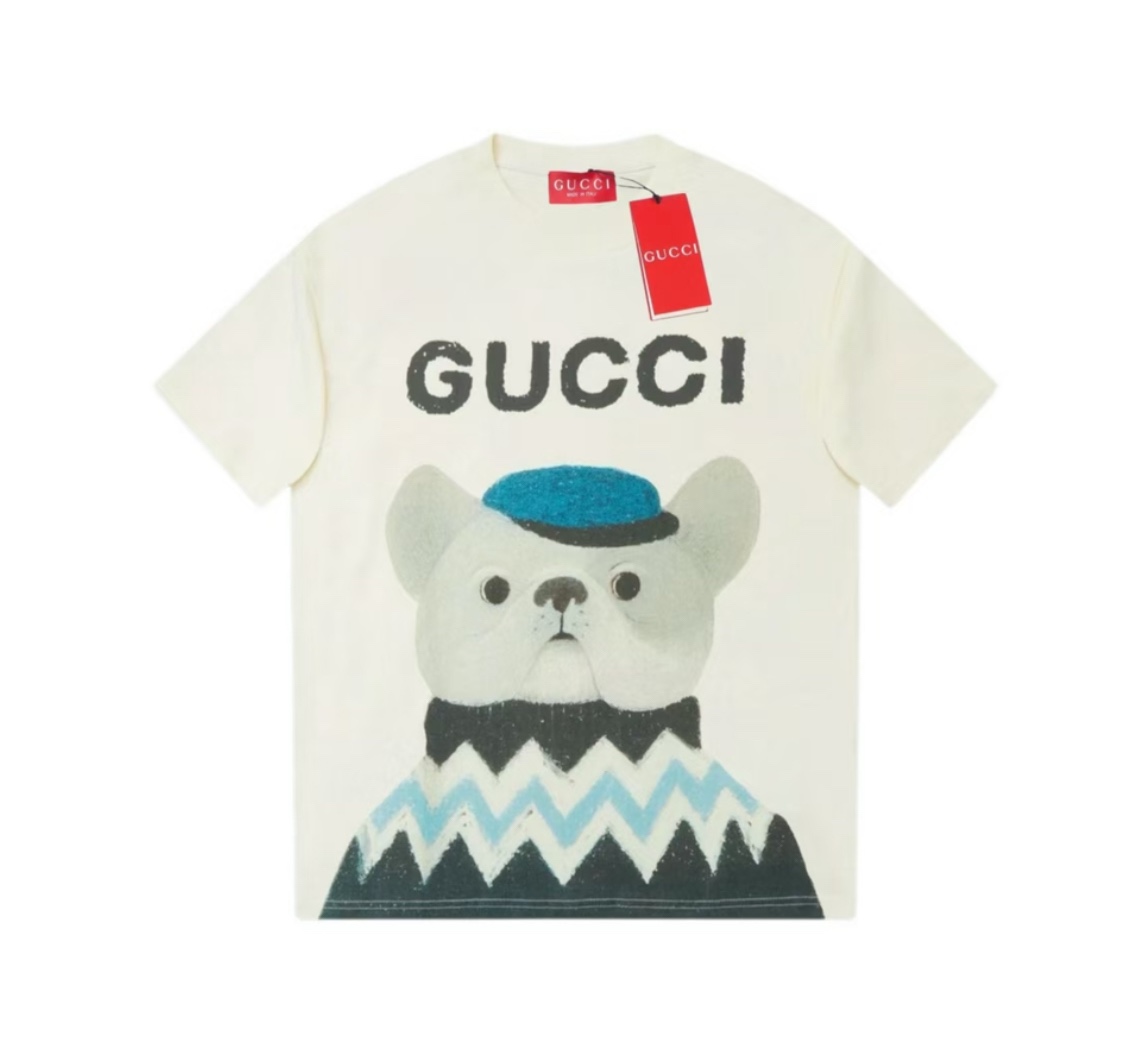 Gucci 2025 nueva colección de principios de primavera, algodón puro personalizado de 270g doble hilo, tratado con lavad…