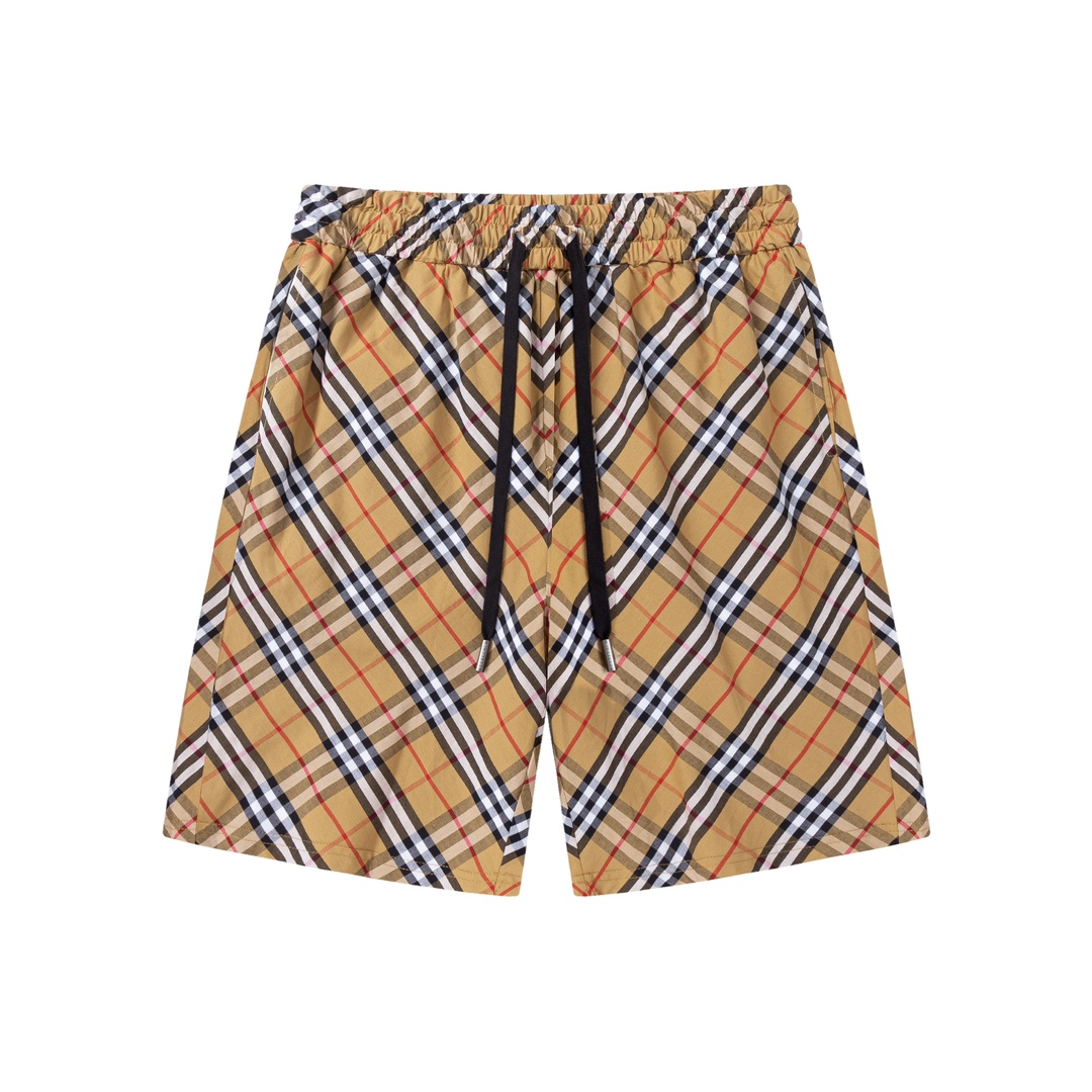 ¡Modelo de traje! Burberry bbr 2025 principios de primavera nuevo estilo clásico rayas a cuadros bolsillo trasero impor…