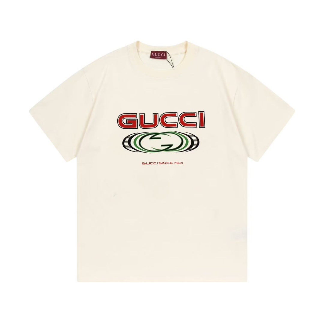 m GUCCI 古驰 2025 nueva colección de primavera, tela de algodón puro de doble hilo personalizada de 270g, logo de letras …