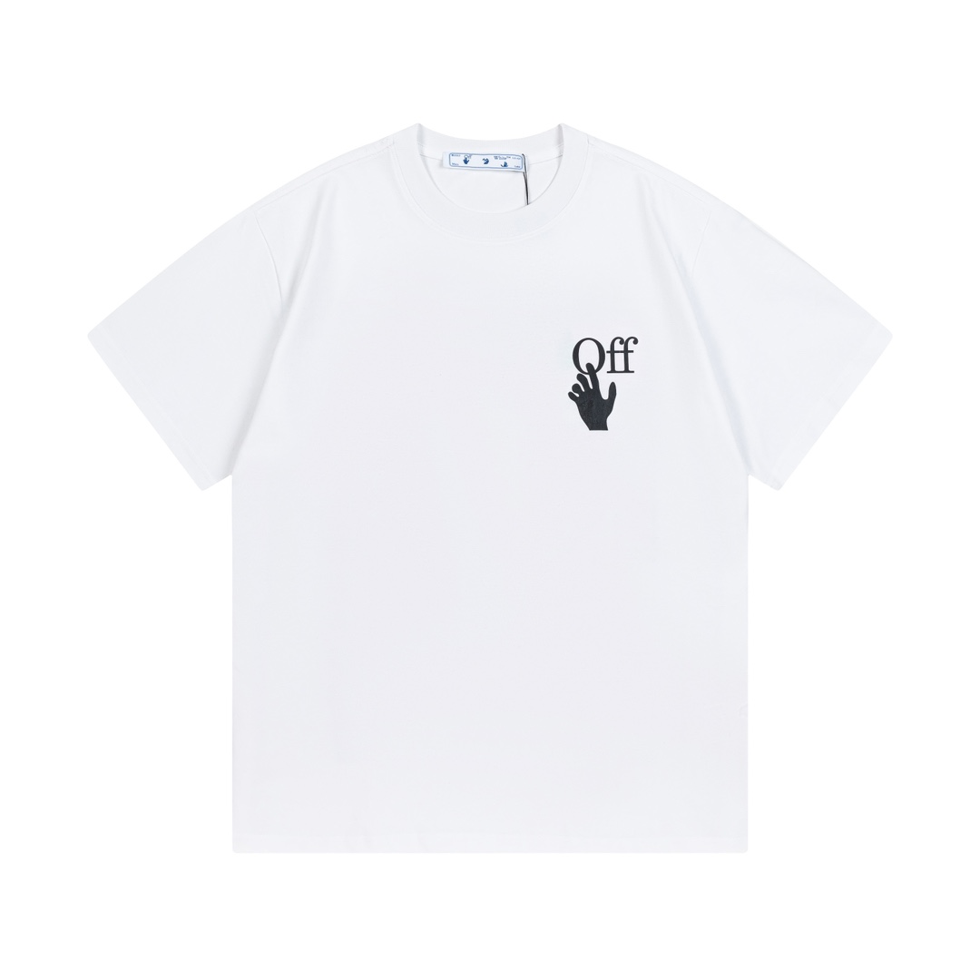 OFF-WHITE 2025 pre-primavera nueva colección, logo personalizado de algodón puro de doble hilo de 270g, logo de flecha …