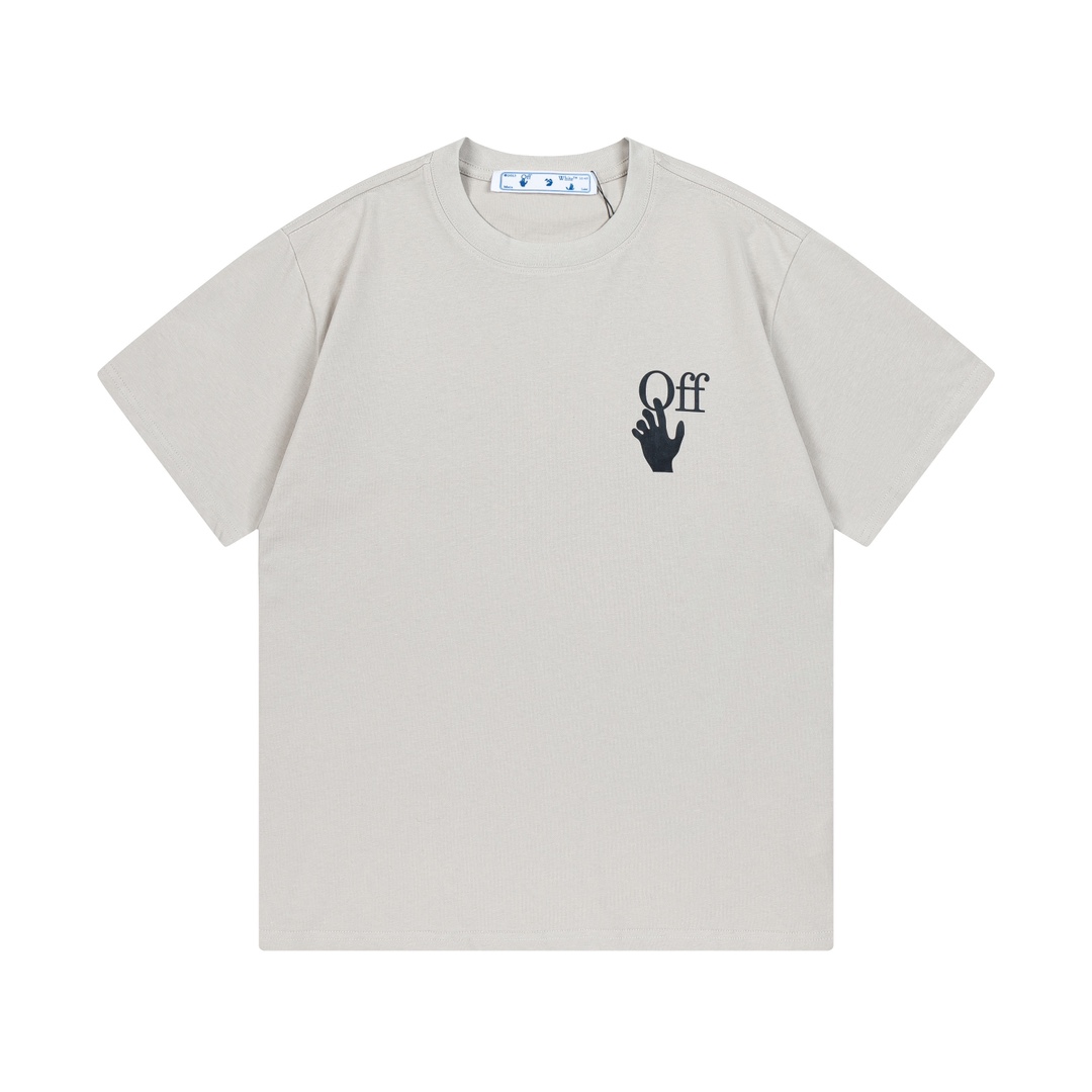OFF-WHITE 2025 pre-primavera nueva colección, logo personalizado de algodón puro de doble hilo de 270g, logo de flecha …