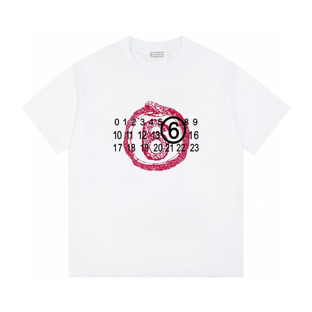 Camiseta de manga corta Maison Margiela Magiera MM6 2025 nuevo modelo, edición limitada del Año de la Serpiente, con lo…