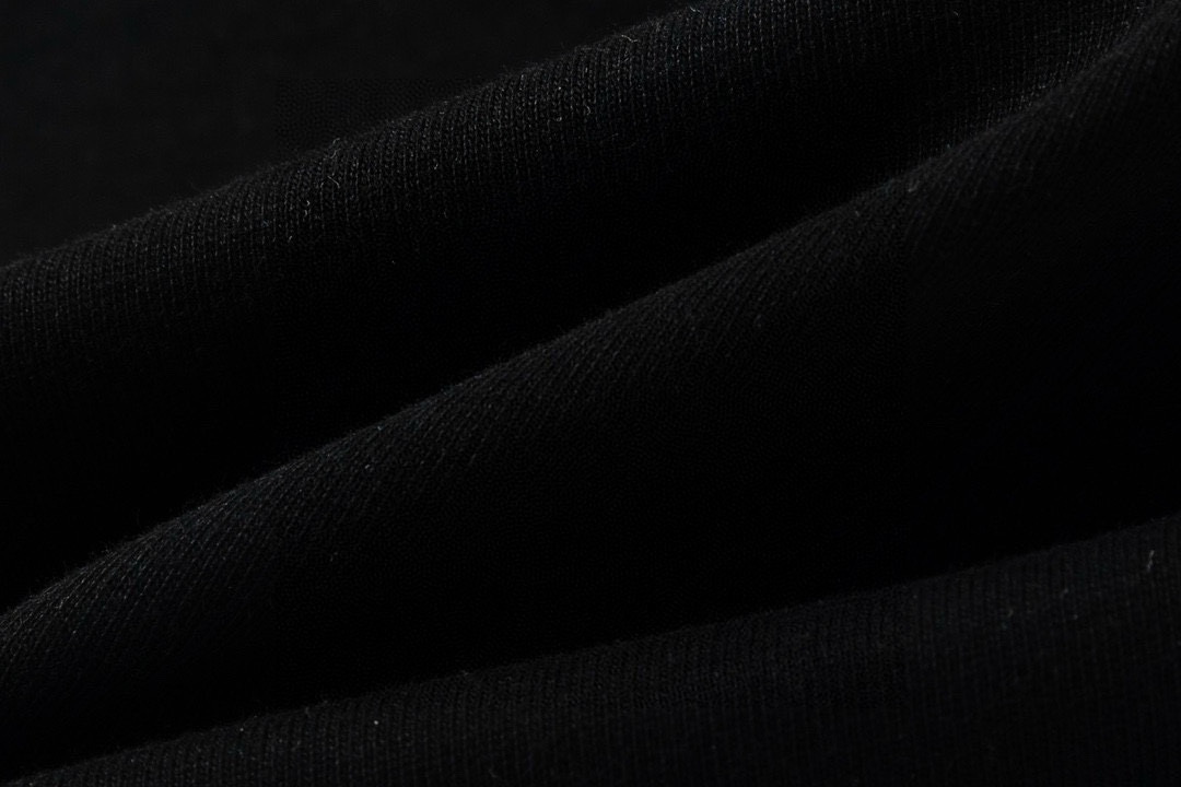 Moncler/Monkey Cotton Top with Radium Logo, Unisex, XS-L, Black/White - 图片 8