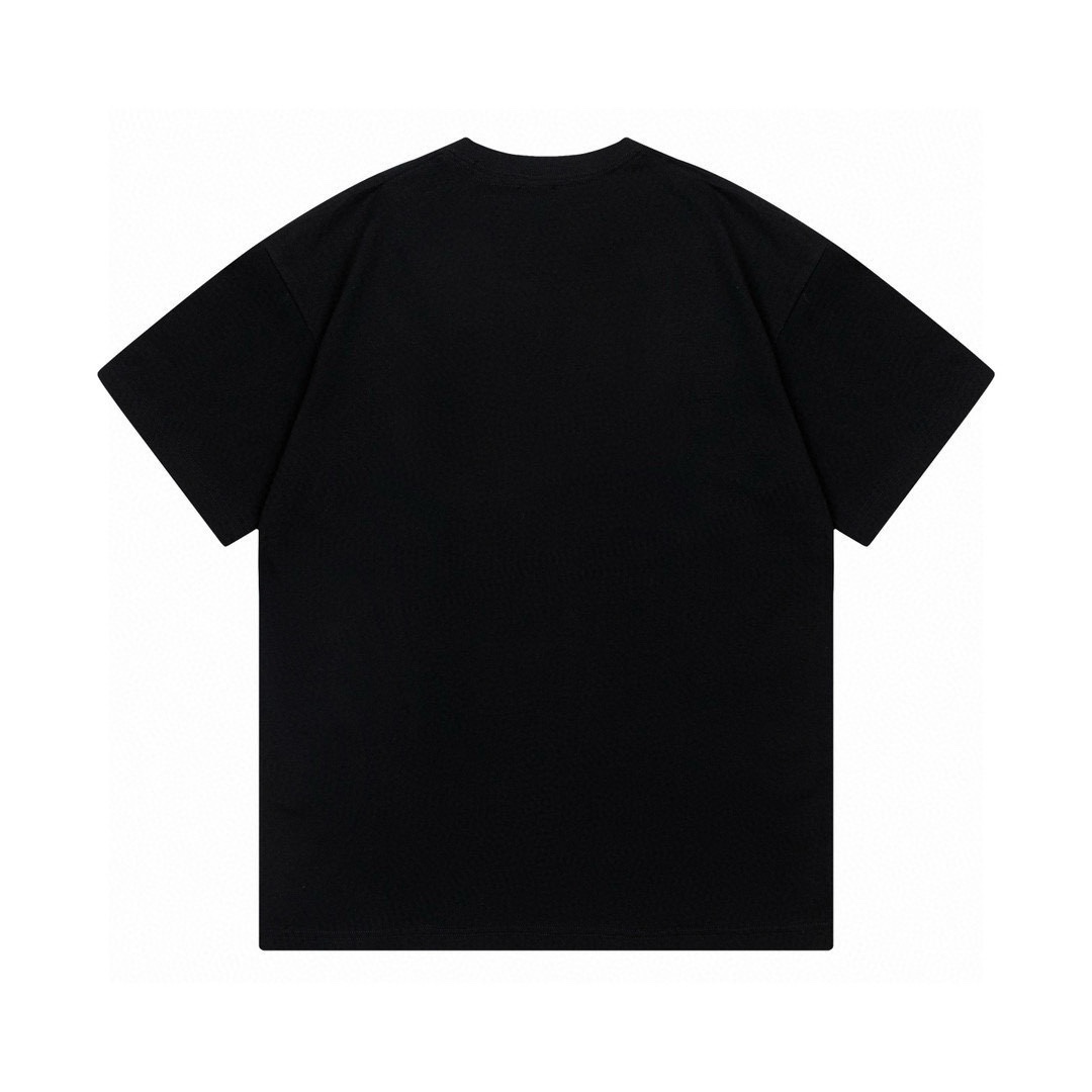 Moncler/Monkey Cotton Top with Radium Logo, Unisex, XS-L, Black/White - 图片 2