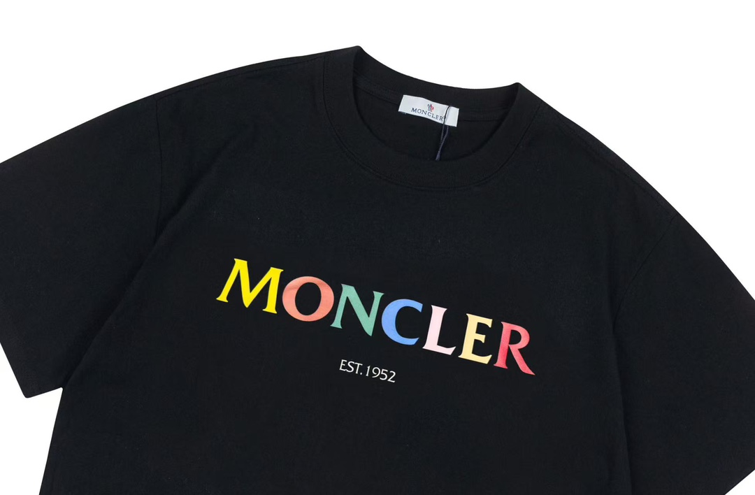 Moncler/Monkey 2025 Collection: Custom Logo Short-Sleeve Shirts in Pure Cotton - 图片 3